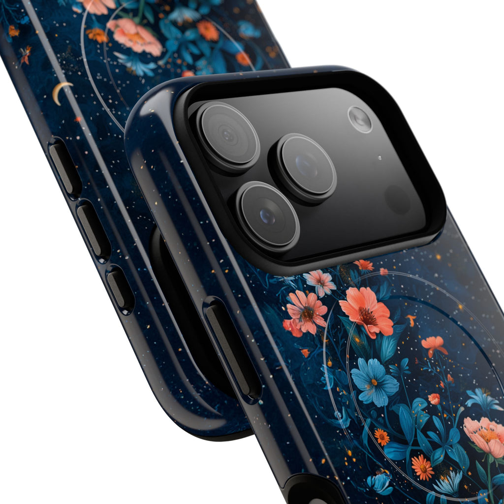 Floral Night Sky Tough Magnetic Phone Case
