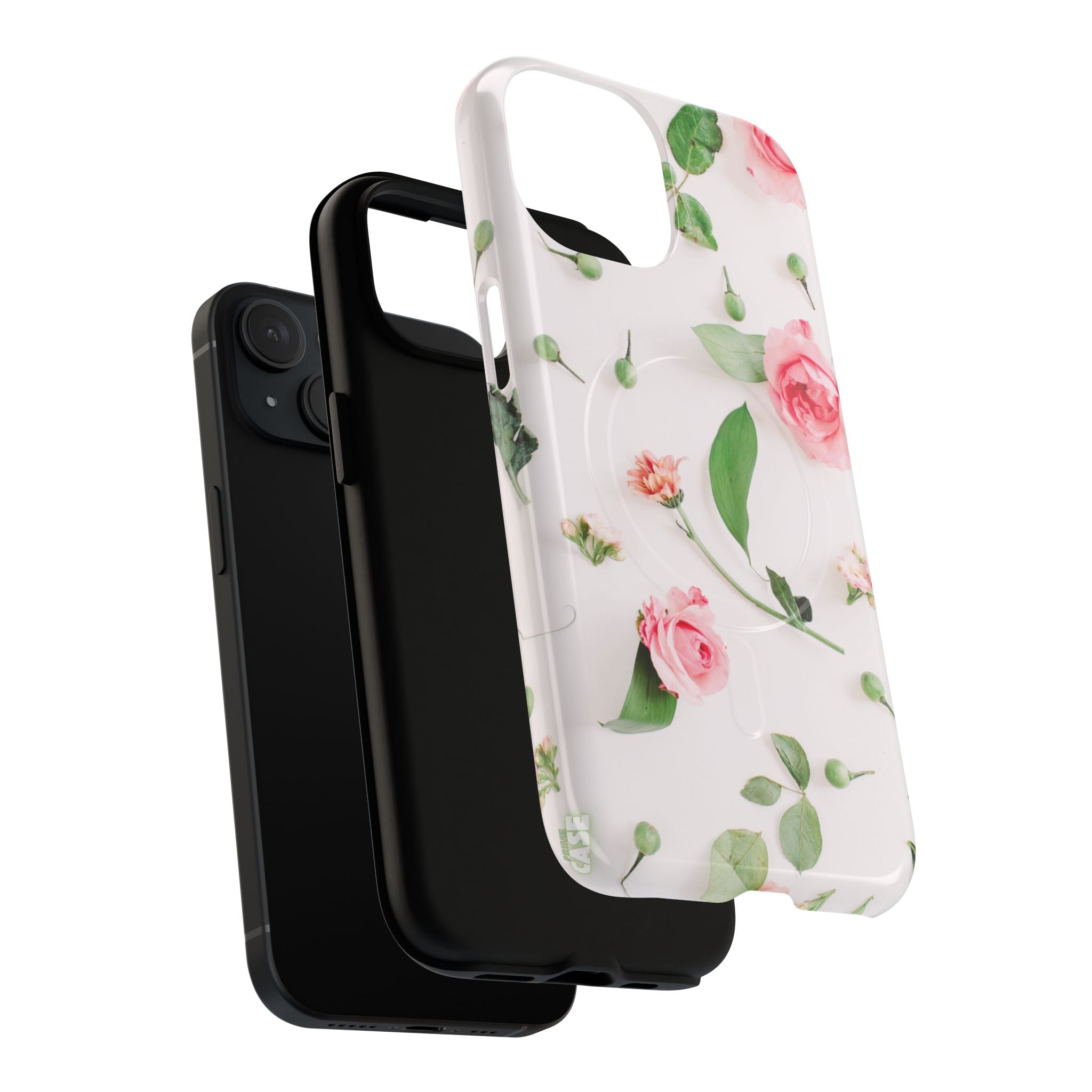 Floral Rose Tough Magnetic Phone Case
