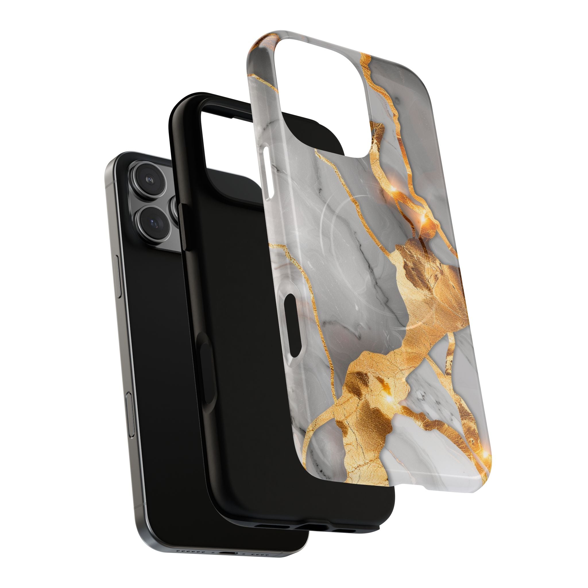 Marble Gold Vein Tough Magnetic Phone Case
