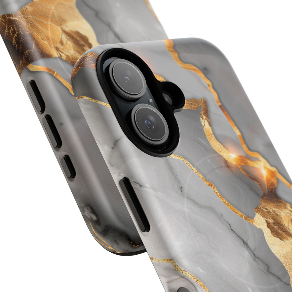 Marble Gold Vein Tough Magnetic Phone Case
