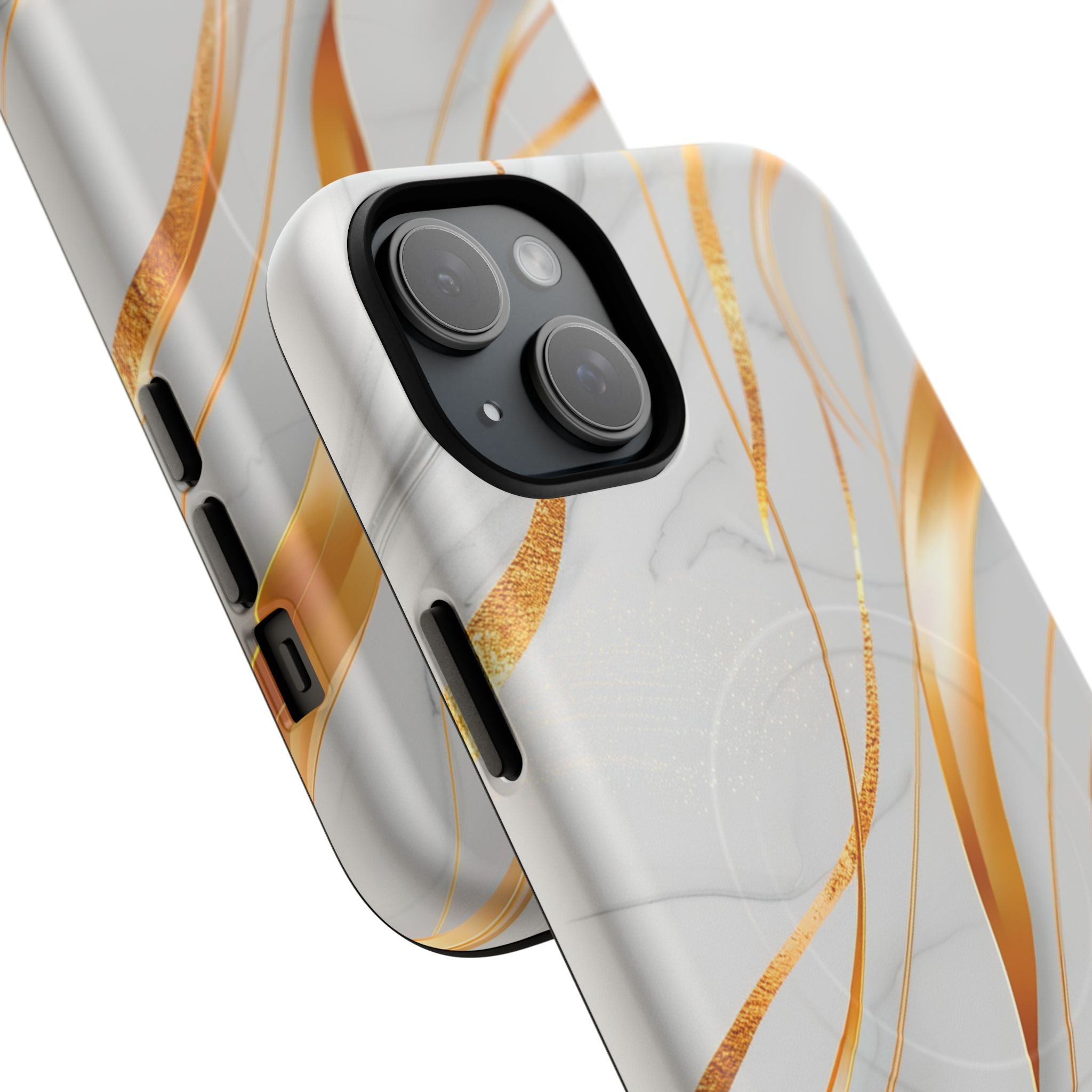 Marble Gold Wave Tough Magnetic Phone Case