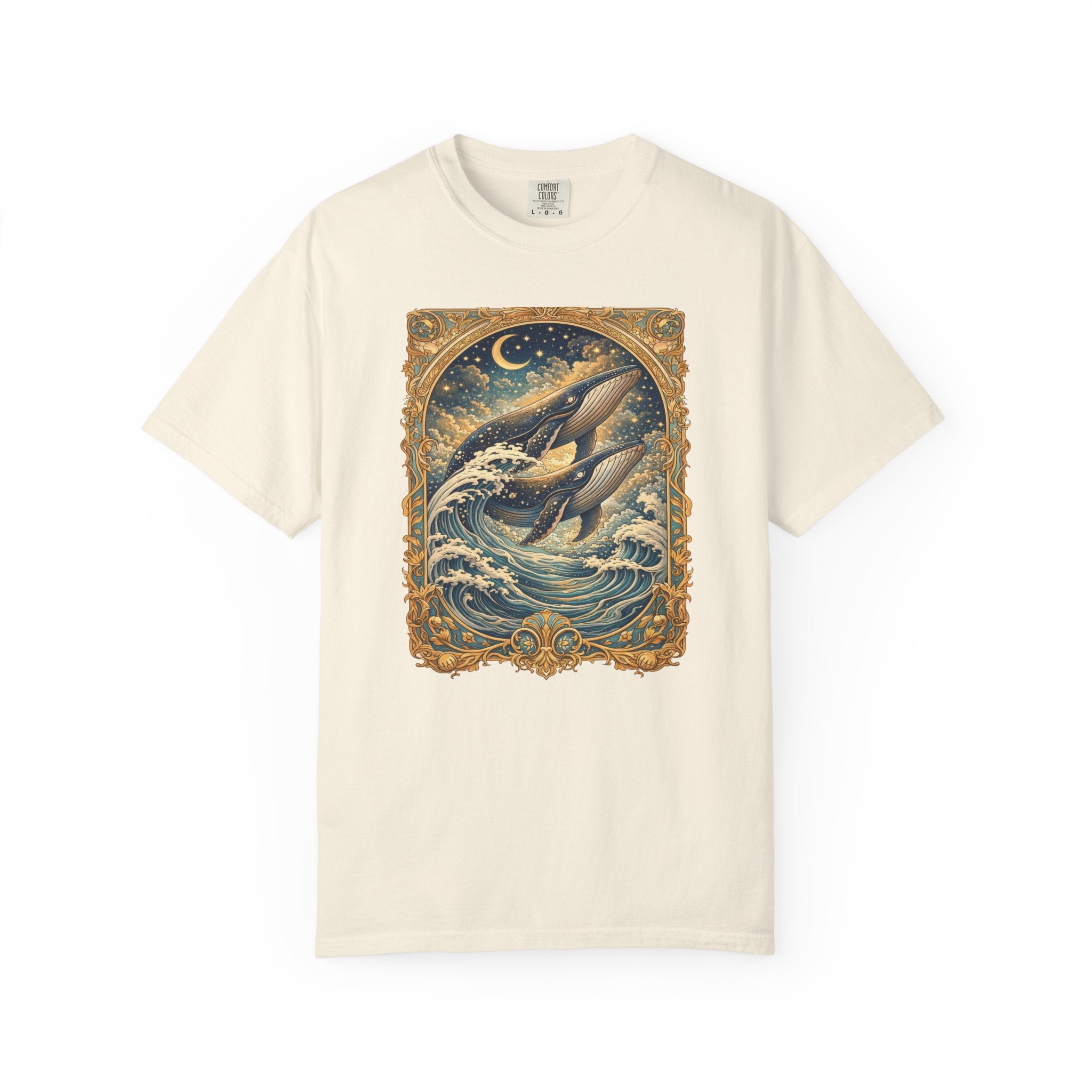 Whales T‑Shirt – Nautical Ocean Art Tee