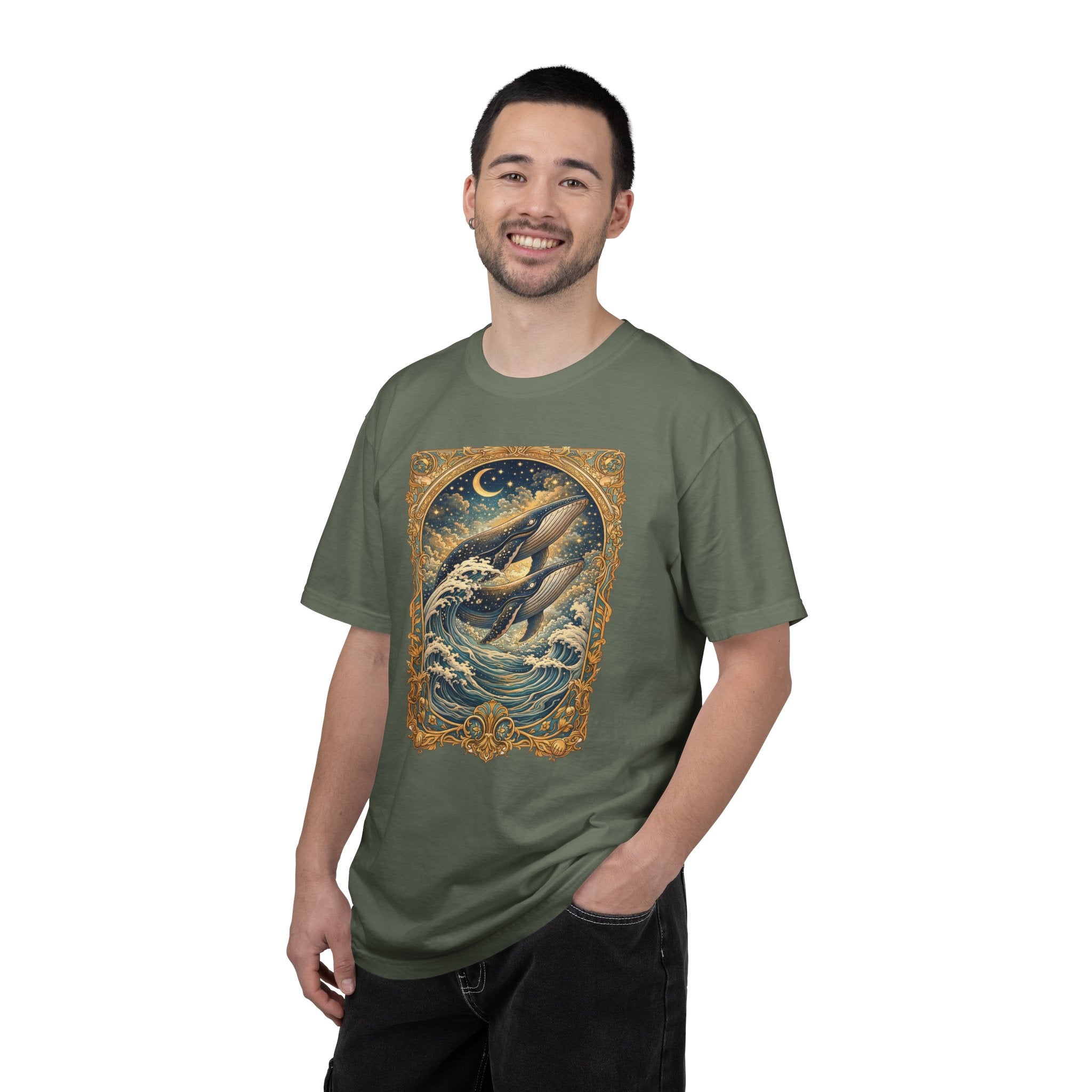 Whales T‑Shirt – Nautical Ocean Art Tee