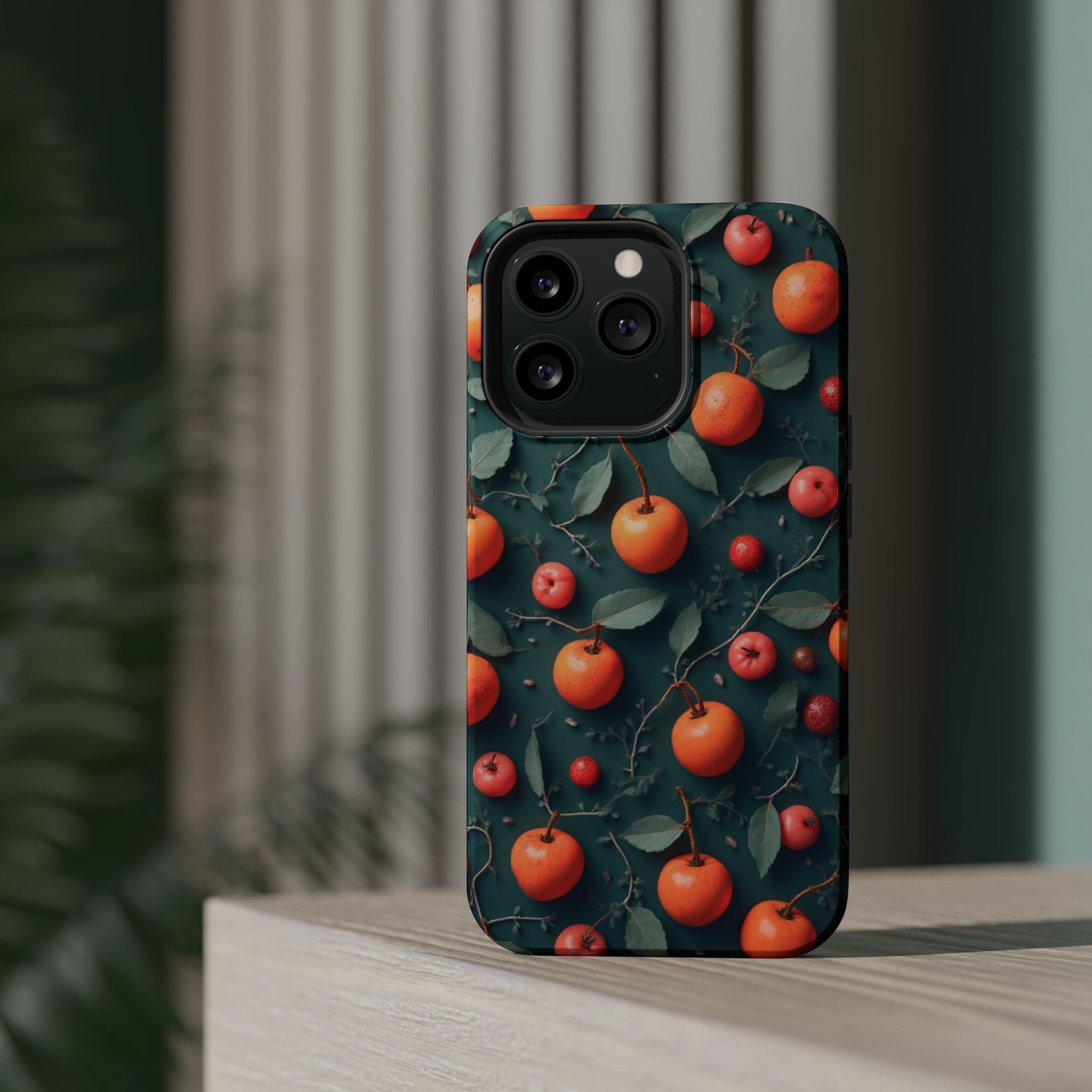 Phone Case – Orange Orchard Magnetic Impact‑Resistant Design