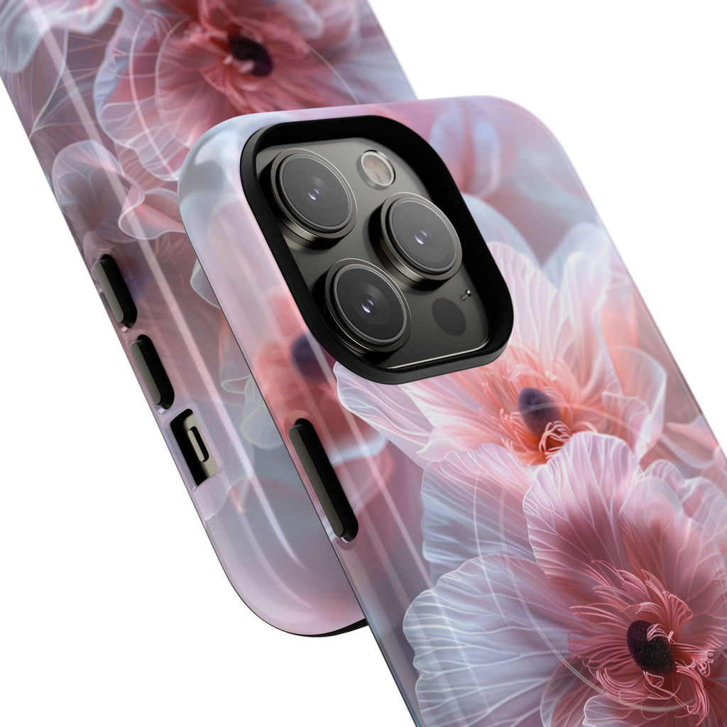 Floral Dream Tough Magnetic Phone Case — Pink Soft Petal Design