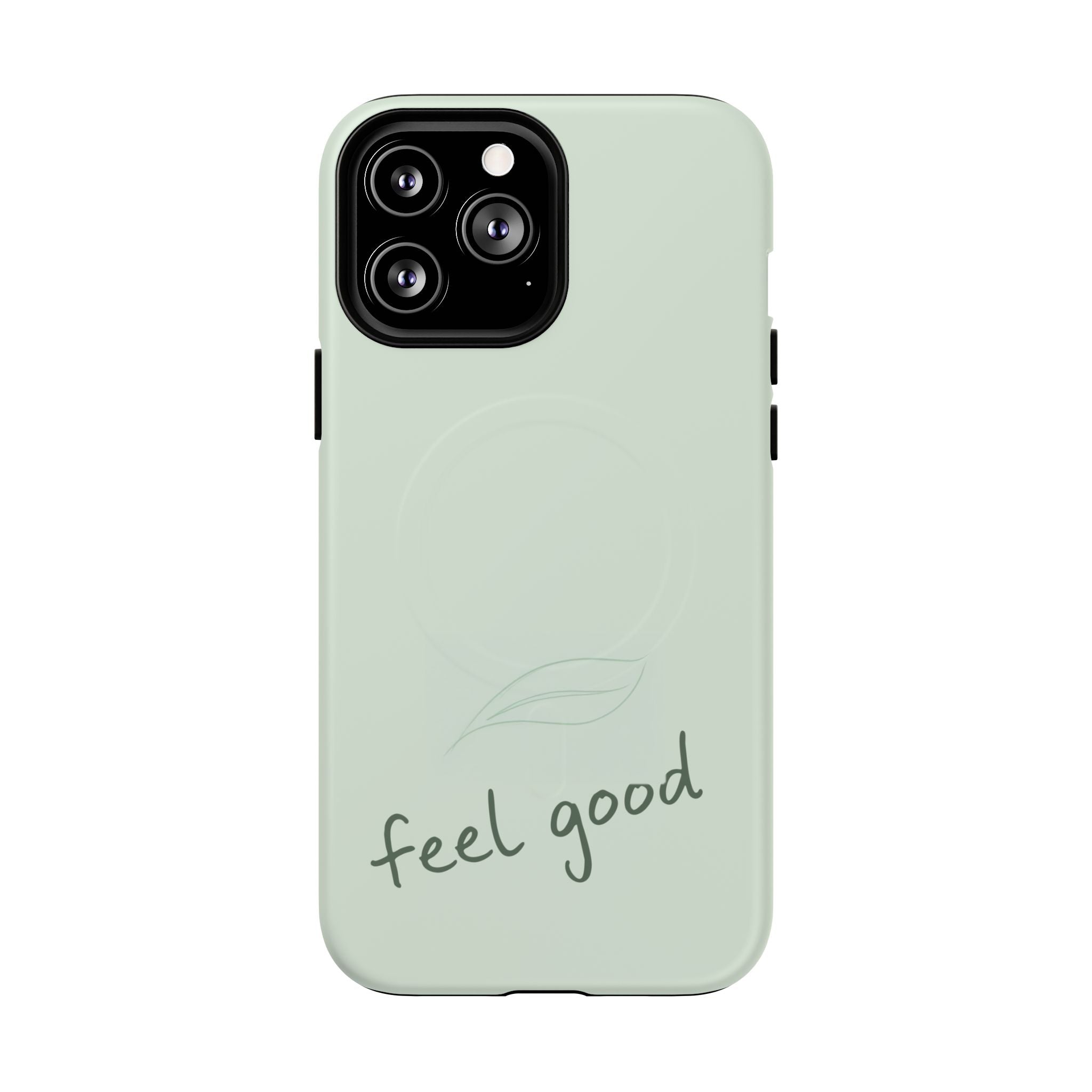 MagSafe Phone Case — "feel good" Minimal Pastel Protective Case