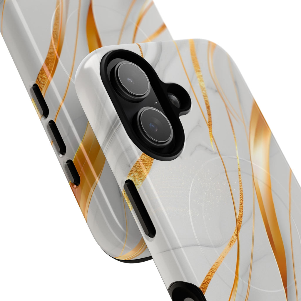 Marble Gold Wave Tough Magnetic Phone Case