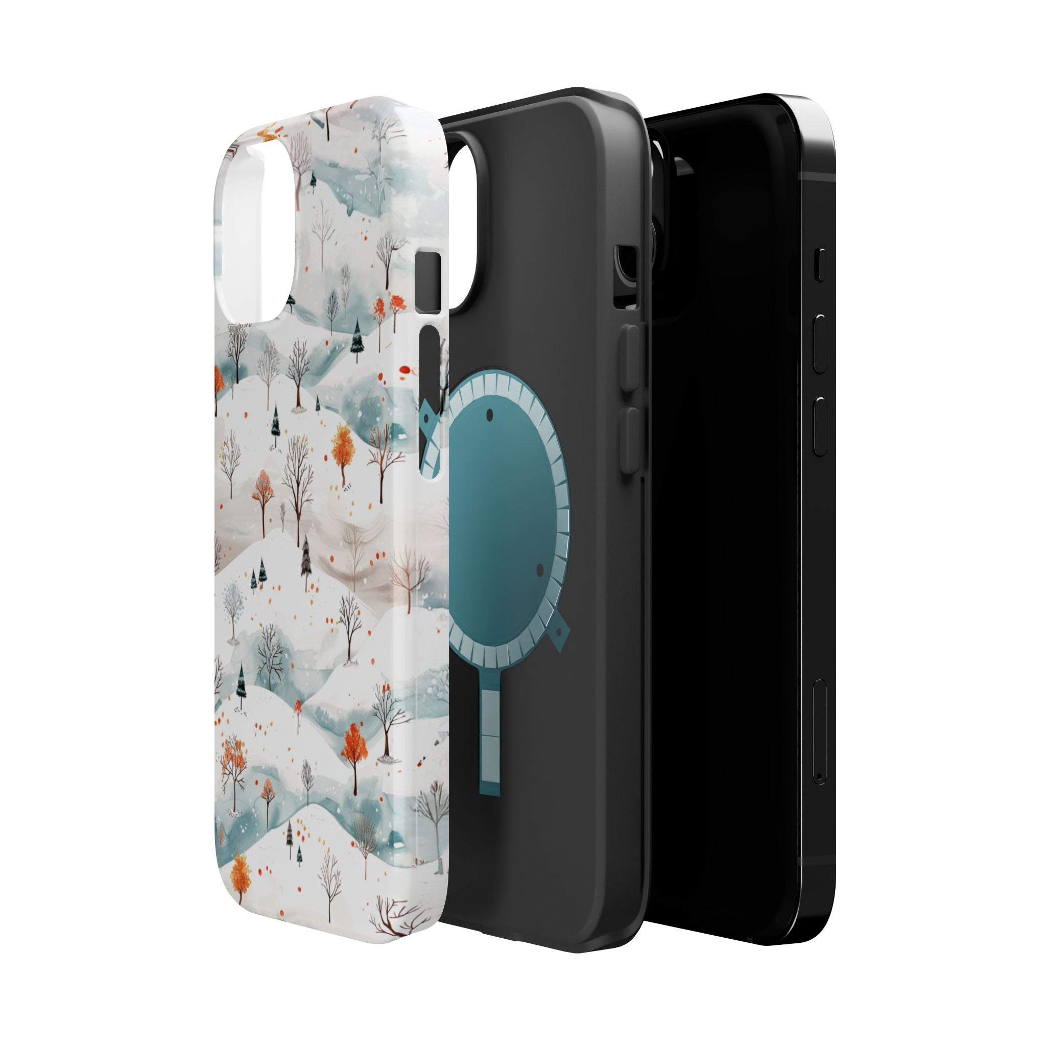 Winter Woodland Magnetic Phone Case — Impact-Resistant MagSafe-Compatible
