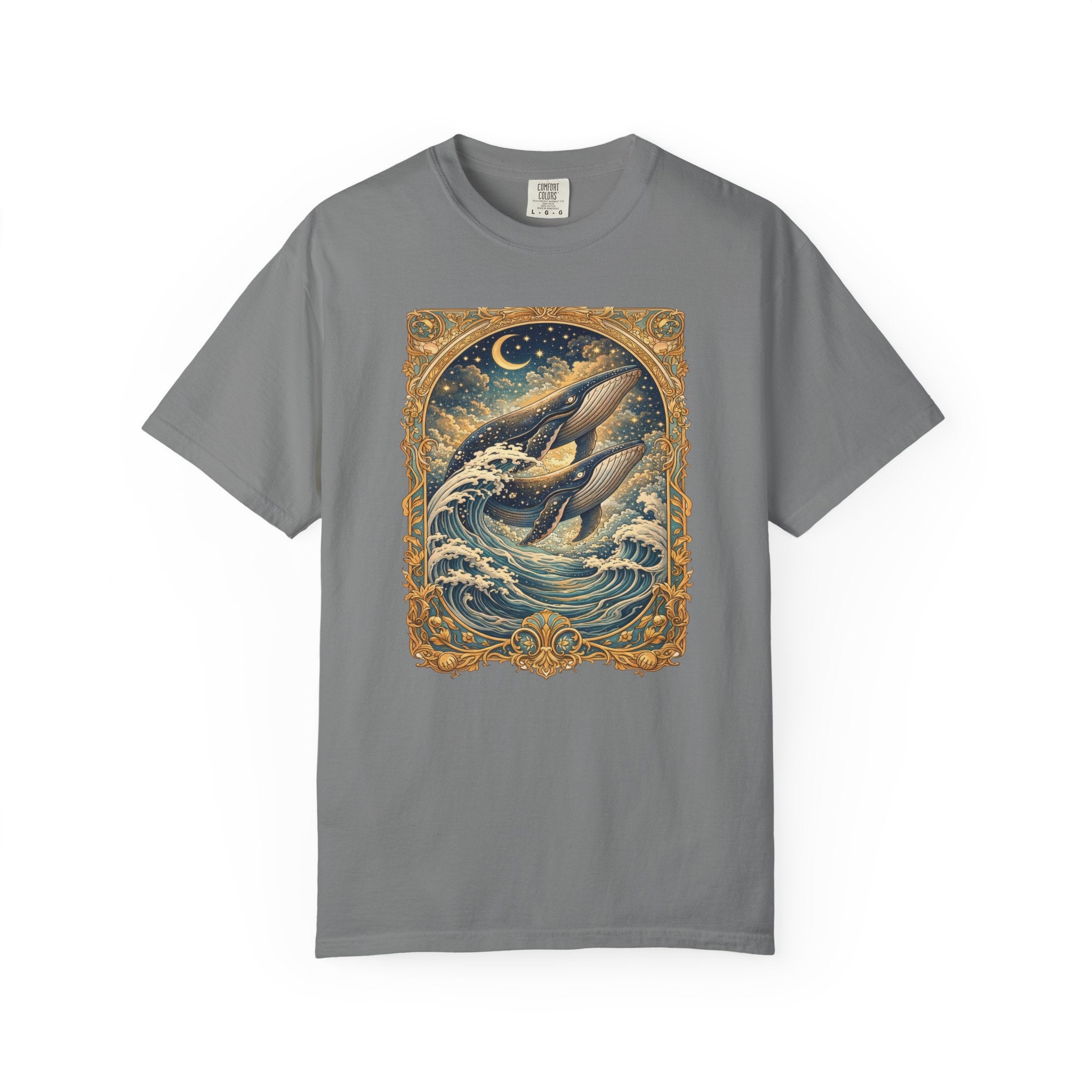 Whales T‑Shirt – Nautical Ocean Art Tee
