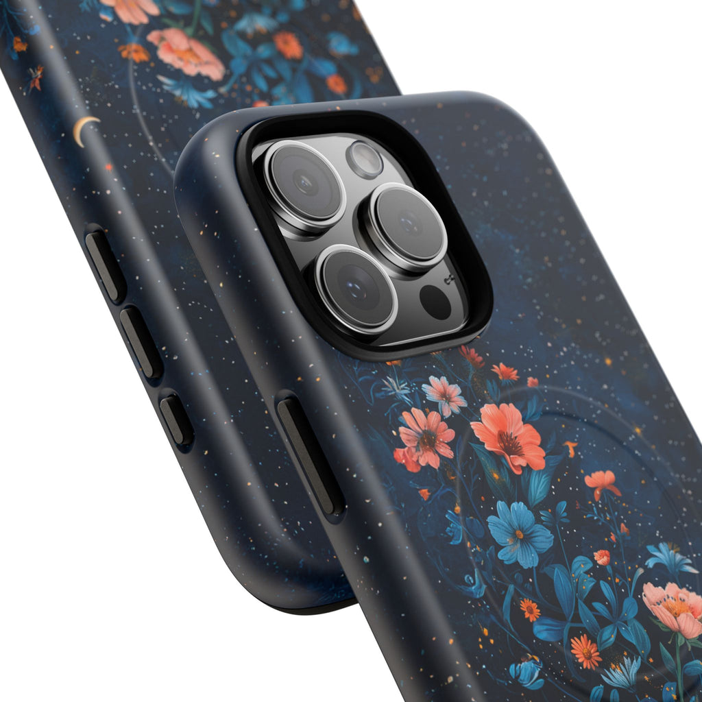 Floral Night Sky Tough Magnetic Phone Case
