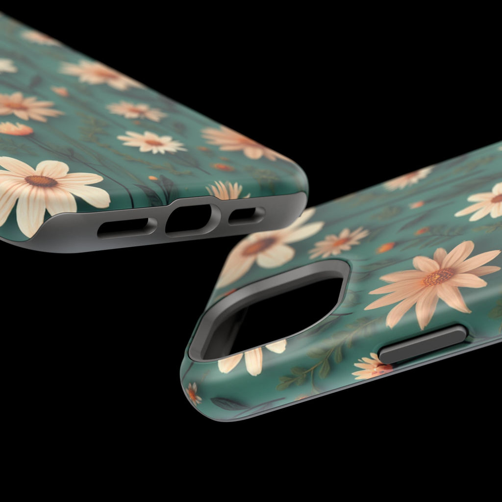 Floral Daisy Magnetic Impact-Resistant Phone Case