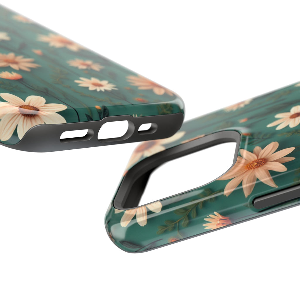 Floral Daisy Magnetic Impact-Resistant Phone Case