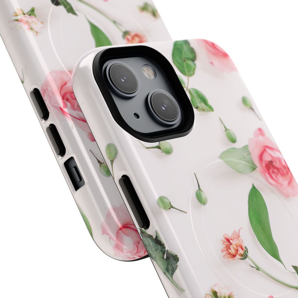 Floral Rose Tough Magnetic Phone Case