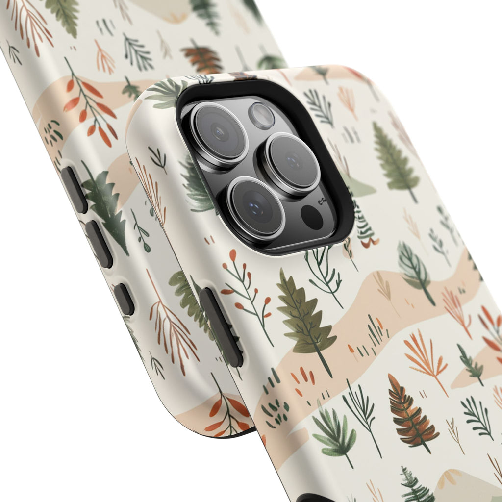 Magnetic Impact-Resistant Phone Case — Woodland Trees Pattern