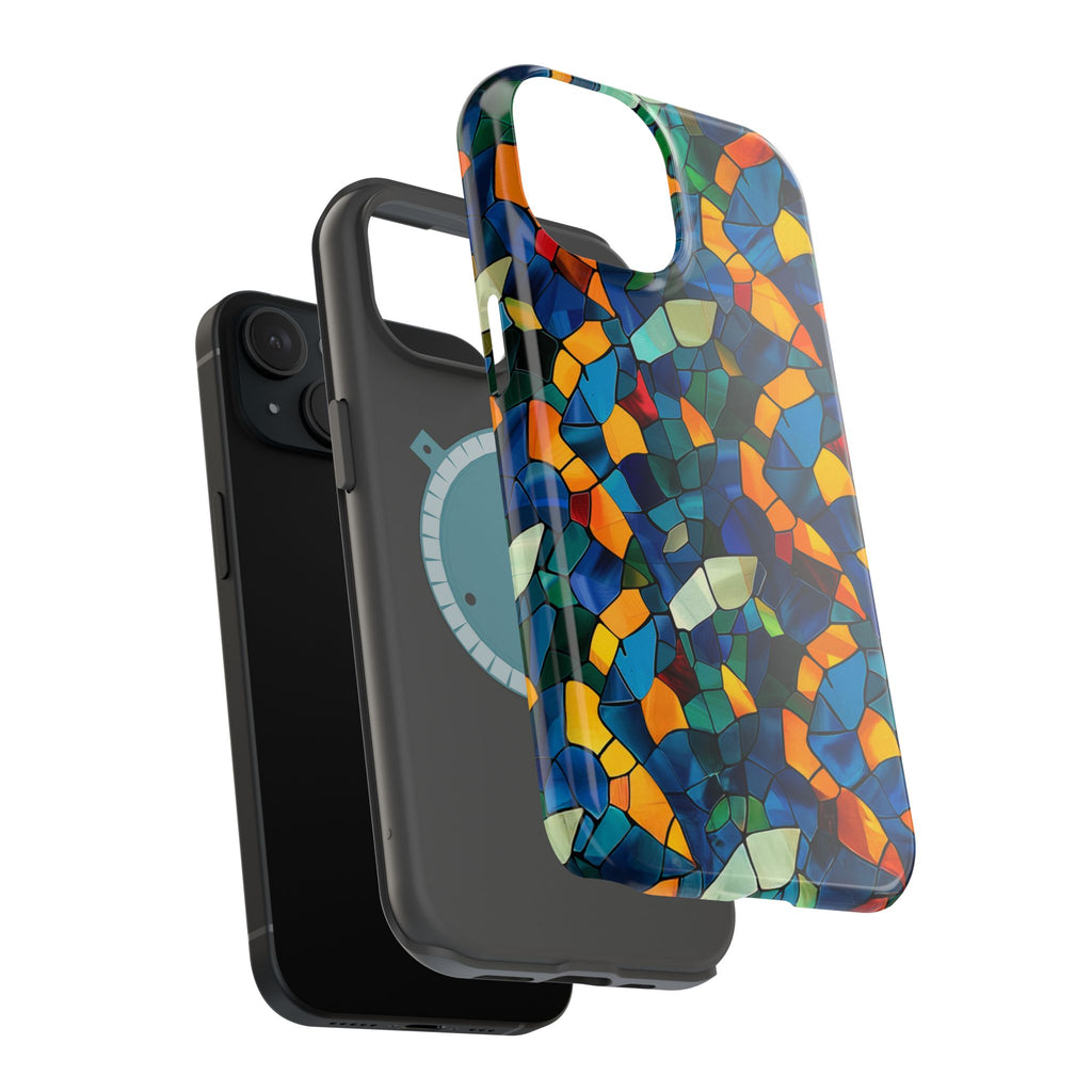 Stained Glass Mosaic Magnetic Impact Phone Case — Durable Protective Cover