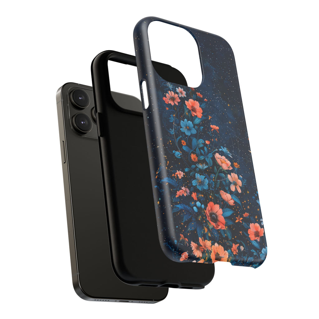 Floral Night Sky Tough Magnetic Phone Case