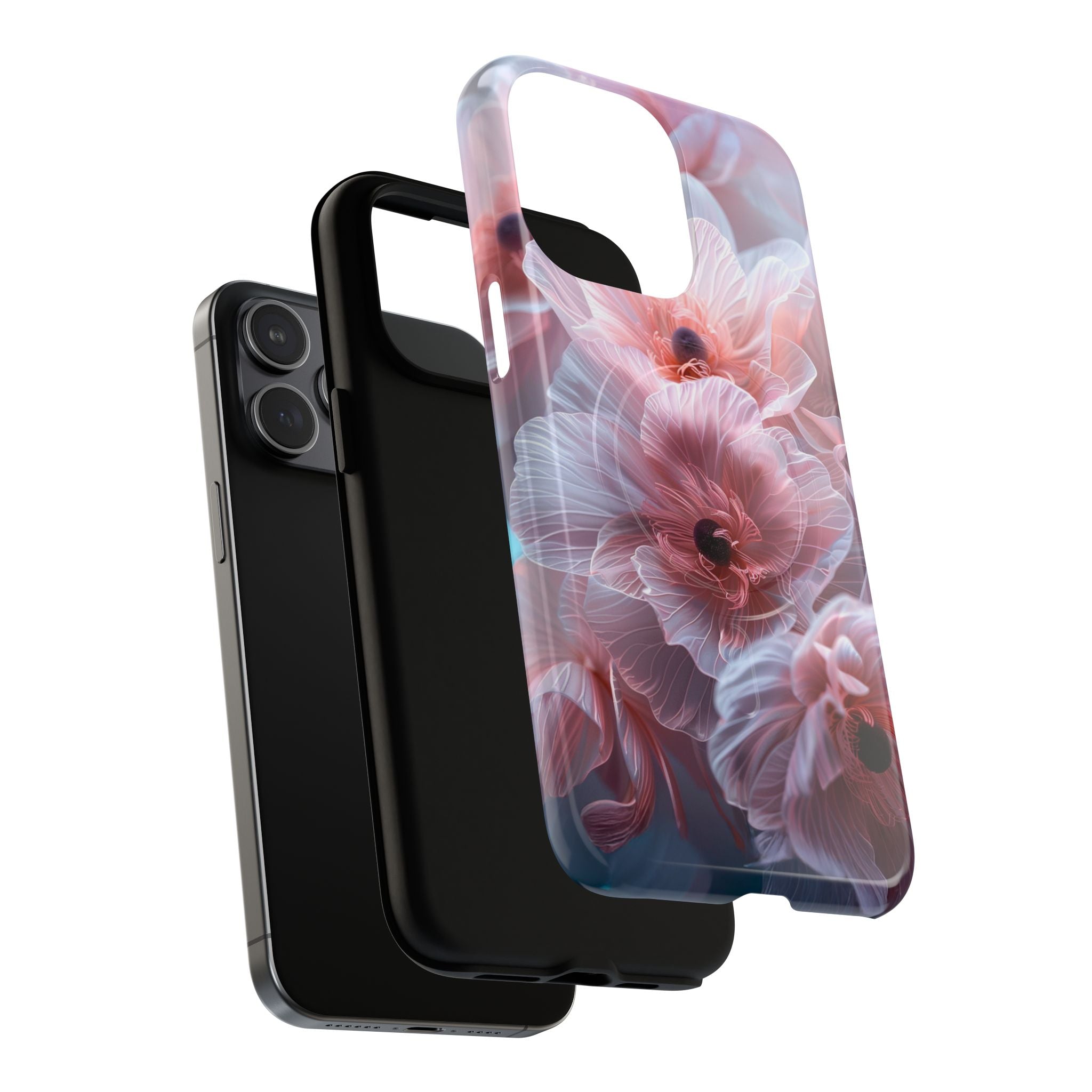 Floral Dream Tough Magnetic Phone Case — Pink Soft Petal Design