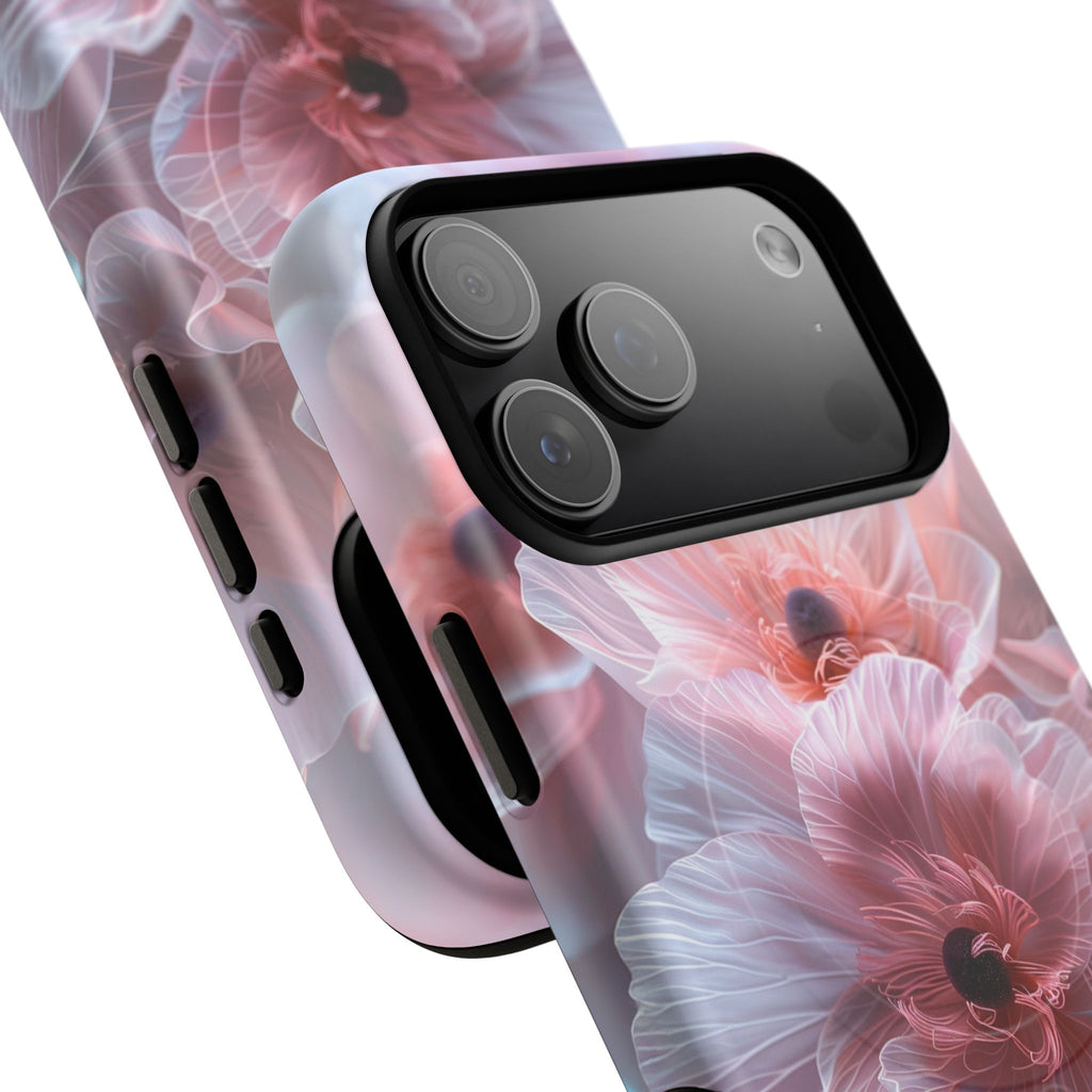 Floral Dream Tough Magnetic Phone Case — Pink Soft Petal Design