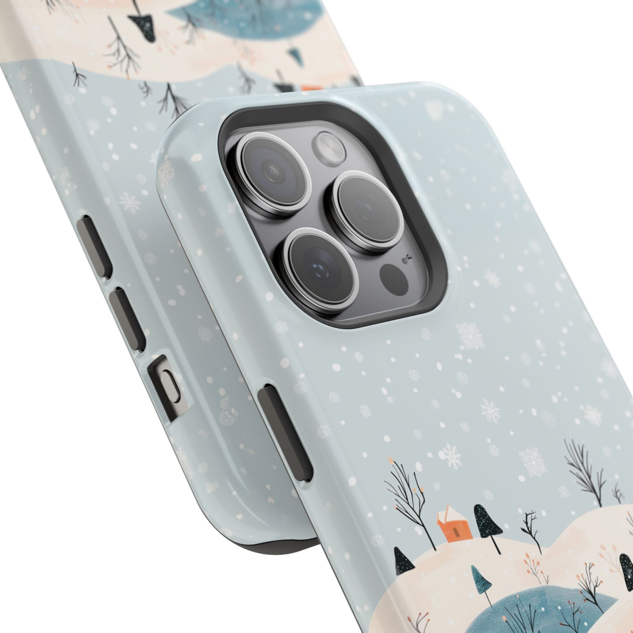 Winter Snowy Hills Magnetic Impact Phone Case — Cute Scenic Landscape iPhone Cover