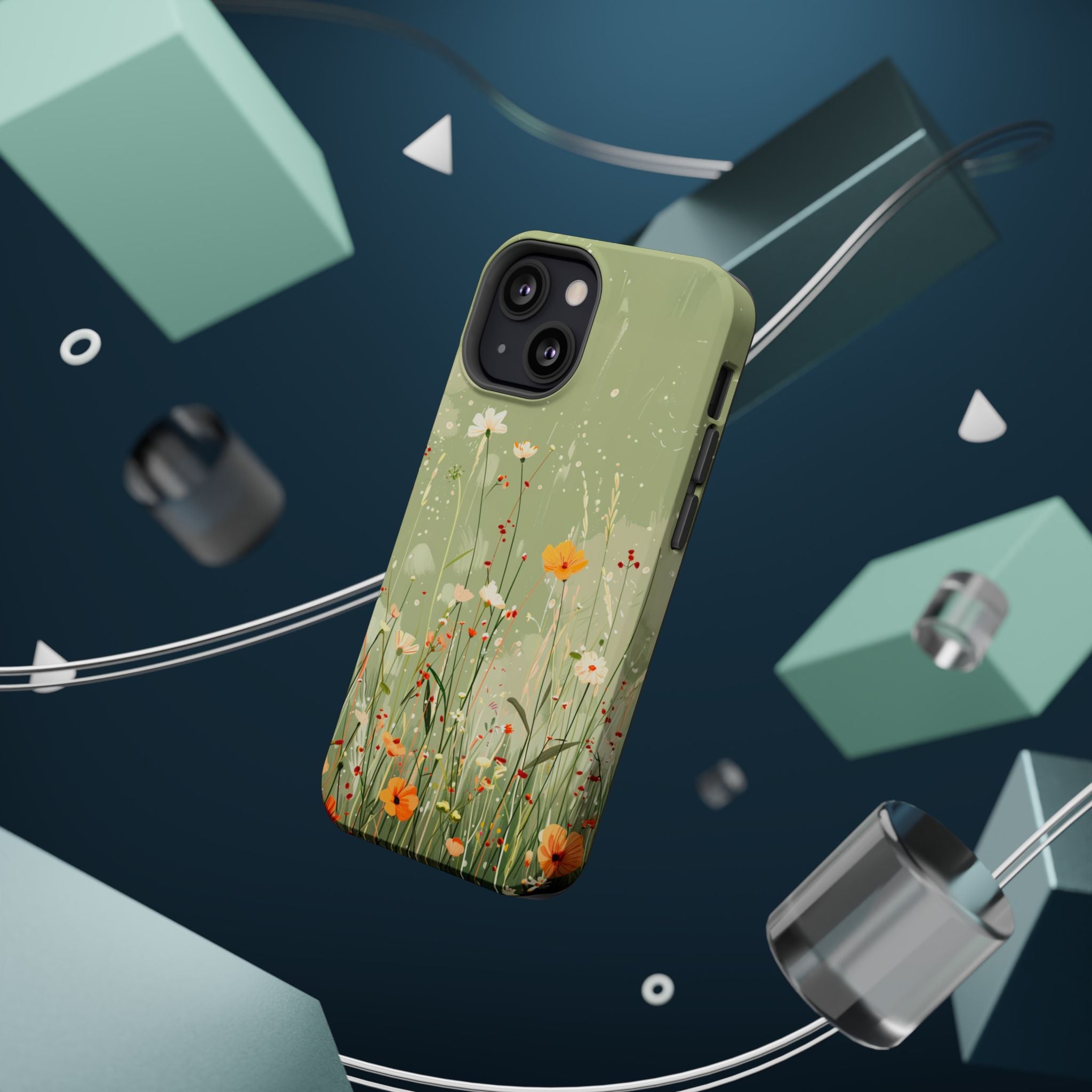 Floral Meadow Magnetic Impact-Resistant Phone Case