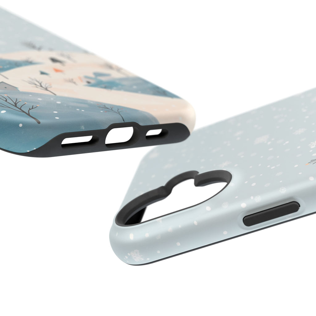 Winter Snowy Hills Magnetic Impact Phone Case — Cute Scenic Landscape iPhone Cover