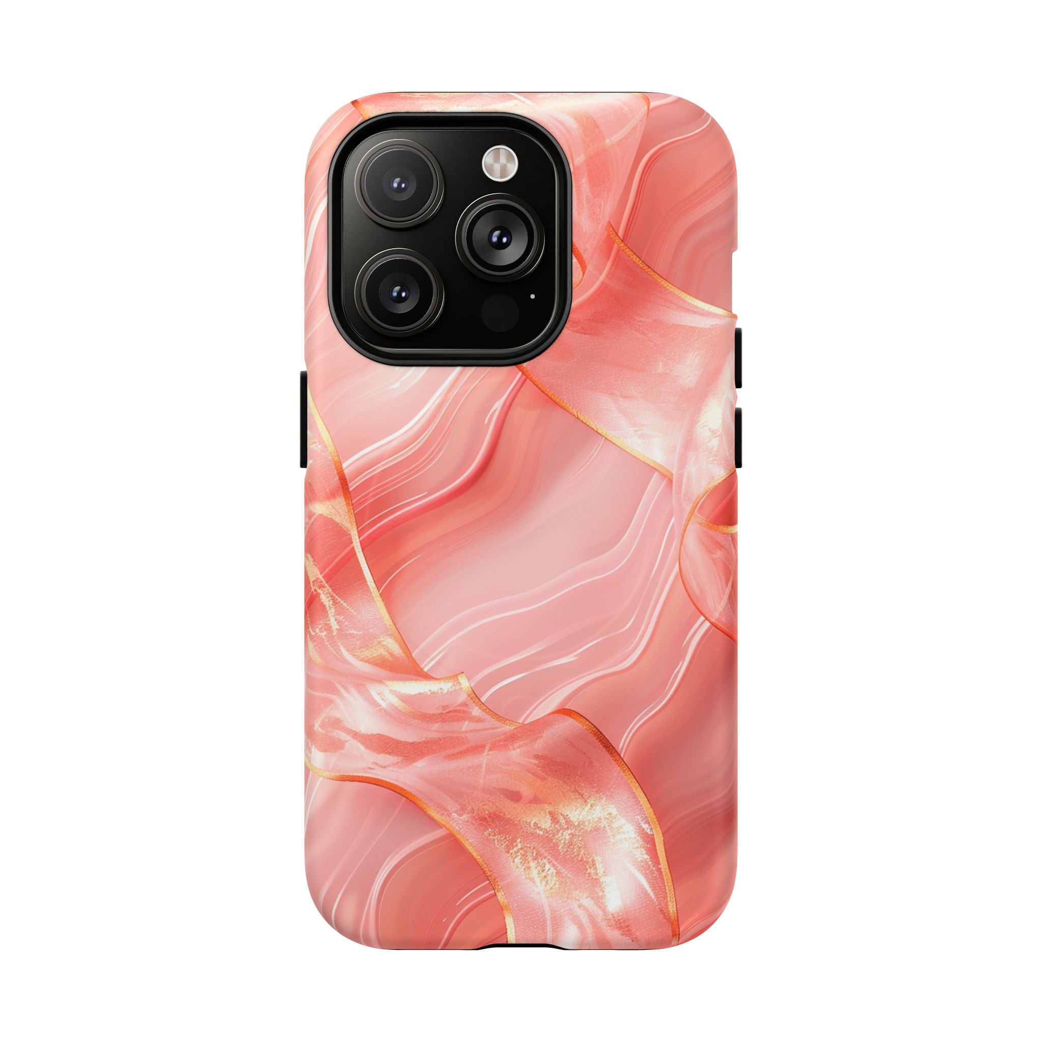 Pink Marble Magnetic Phone Case — Tough Protective iPhone Cover