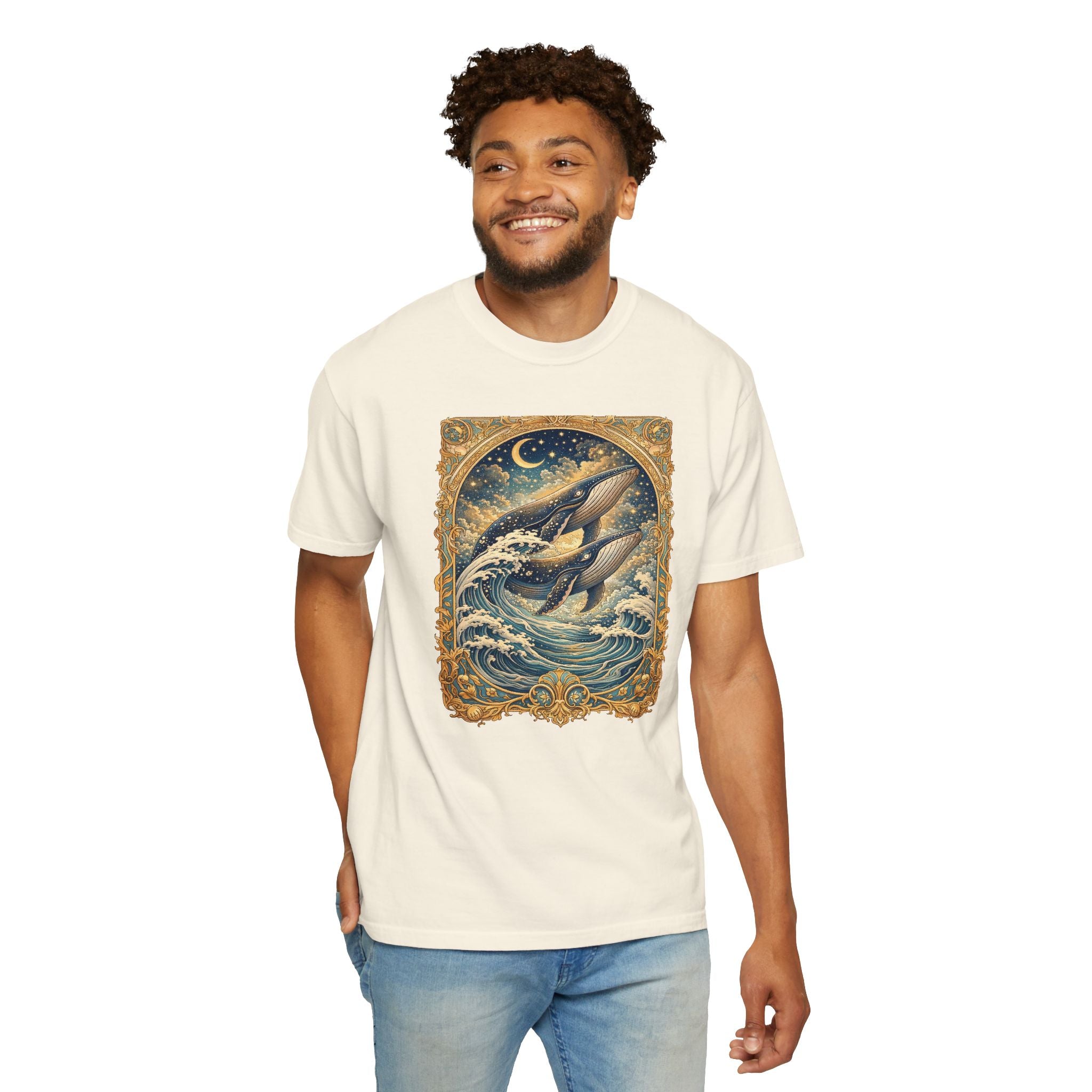 Whales T‑Shirt – Nautical Ocean Art Tee