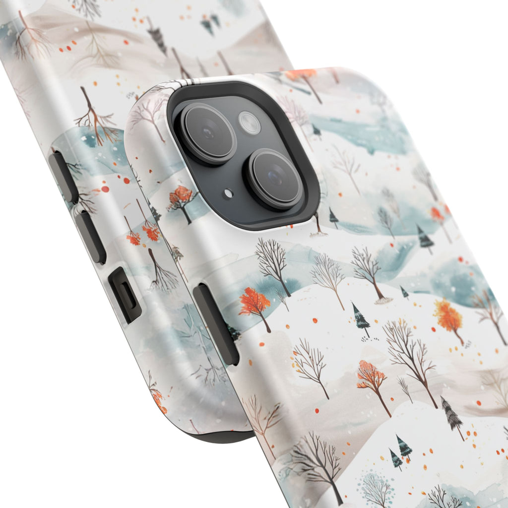 Winter Woodland Magnetic Phone Case — Impact-Resistant MagSafe-Compatible