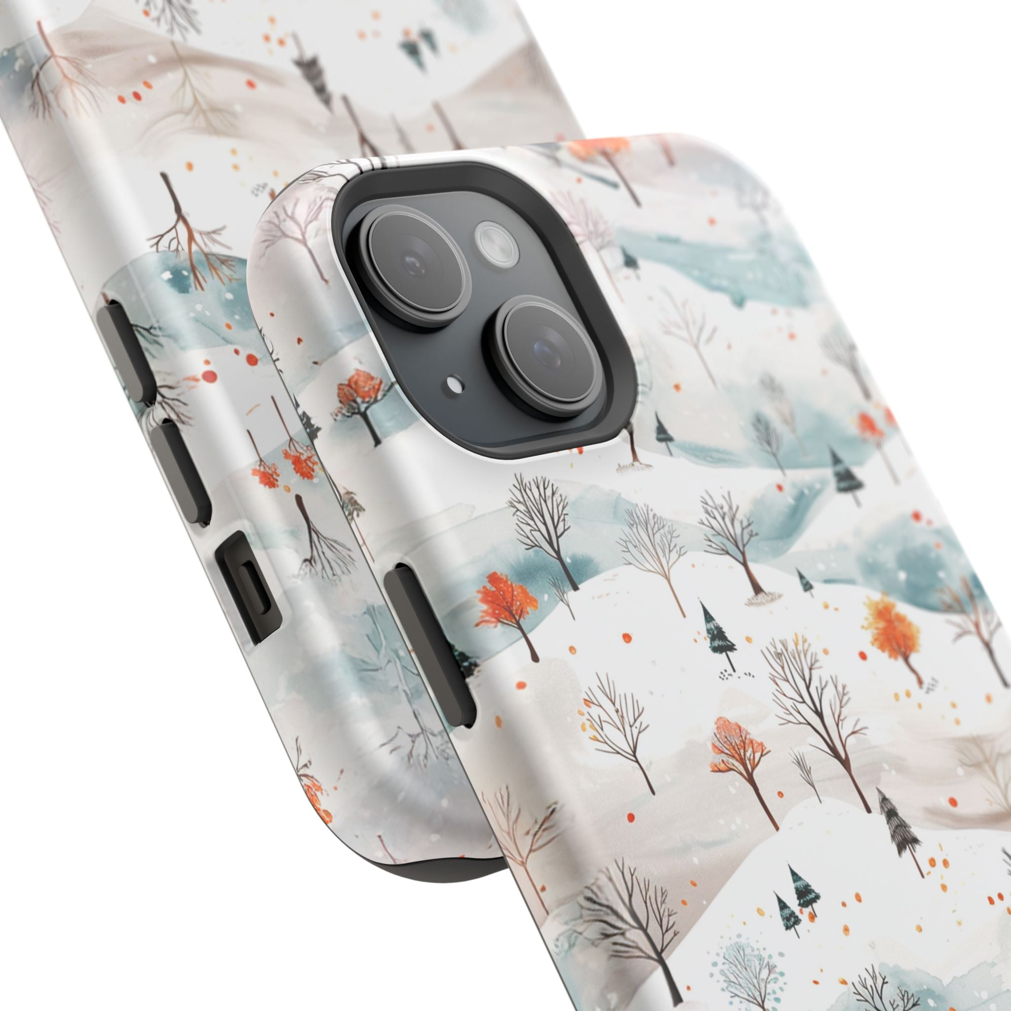 Winter Woodland Magnetic Phone Case — Impact-Resistant MagSafe-Compatible
