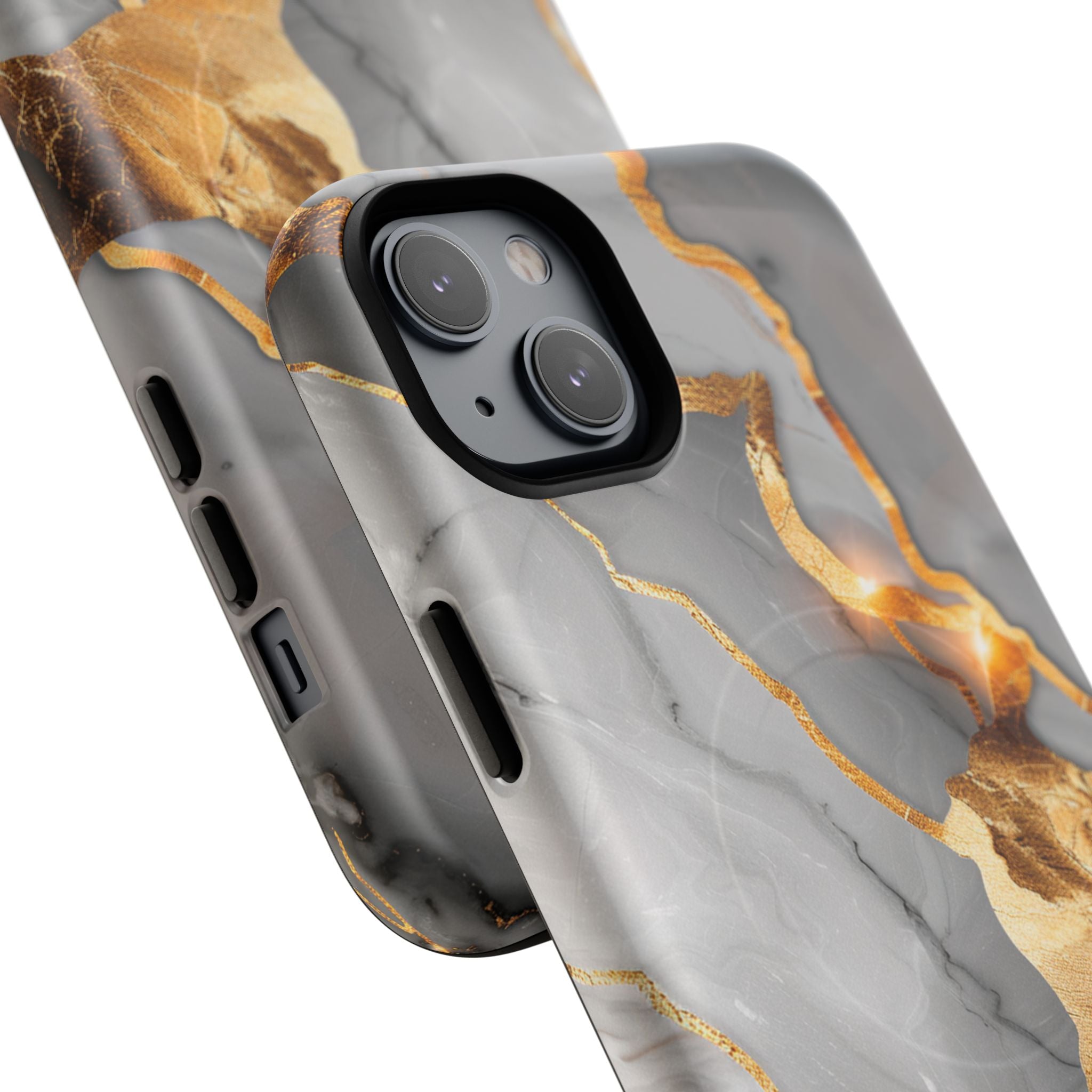 Marble Gold Vein Tough Magnetic Phone Case