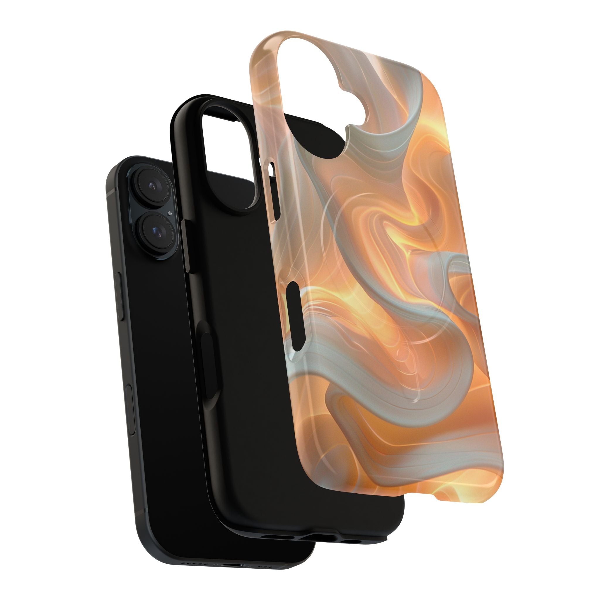 Marbled Amber Swirl Tough Magnetic Case