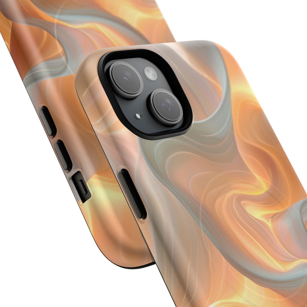 Marbled Amber Swirl Tough Magnetic Case