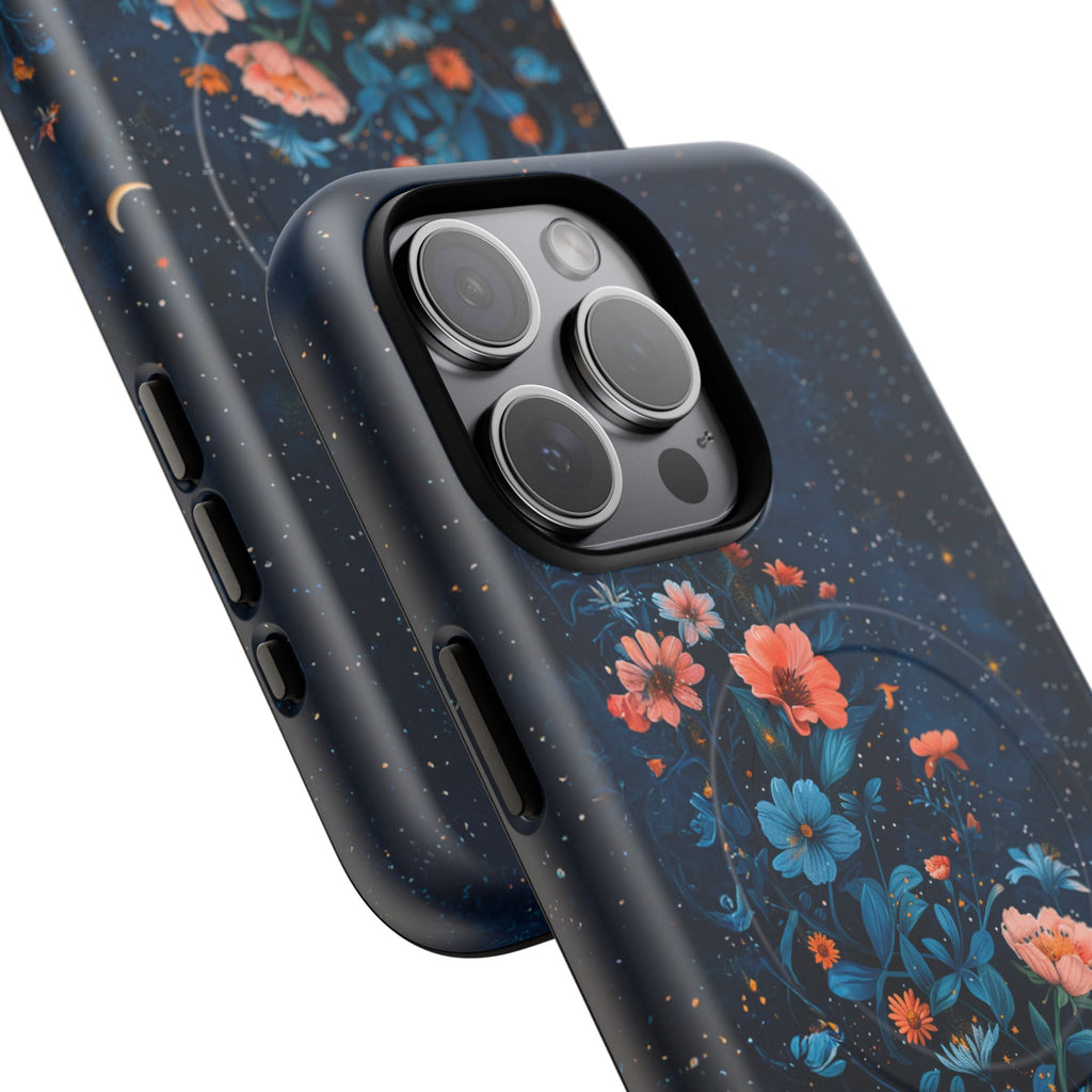 Floral Night Sky Tough Magnetic Phone Case