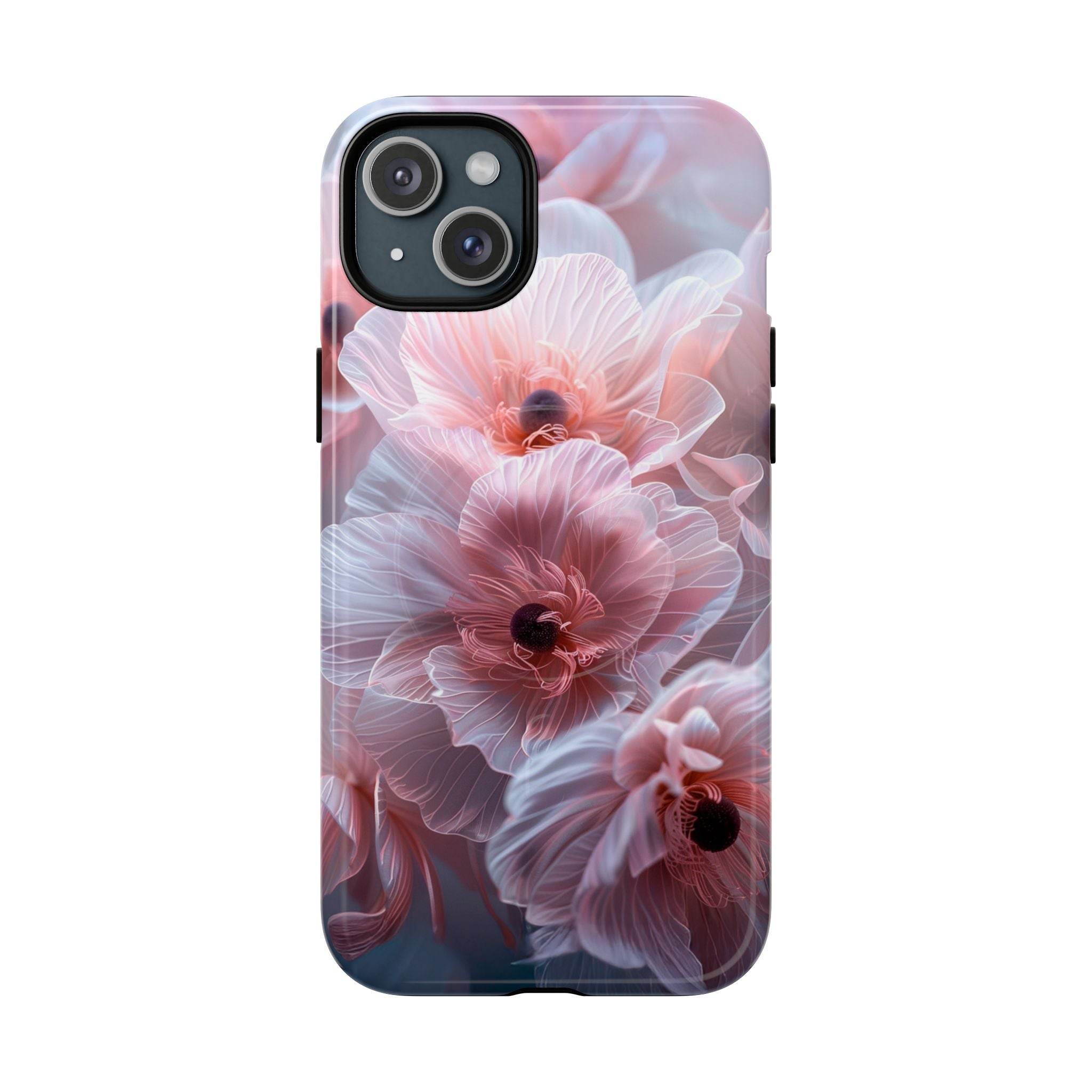 Floral Dream Tough Magnetic Phone Case — Pink Soft Petal Design