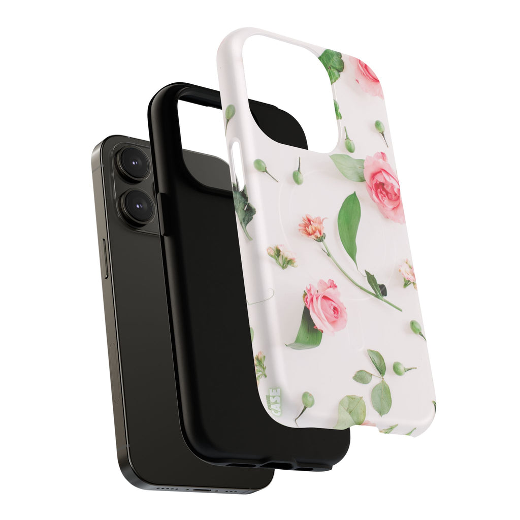 Floral Rose Tough Magnetic Phone Case