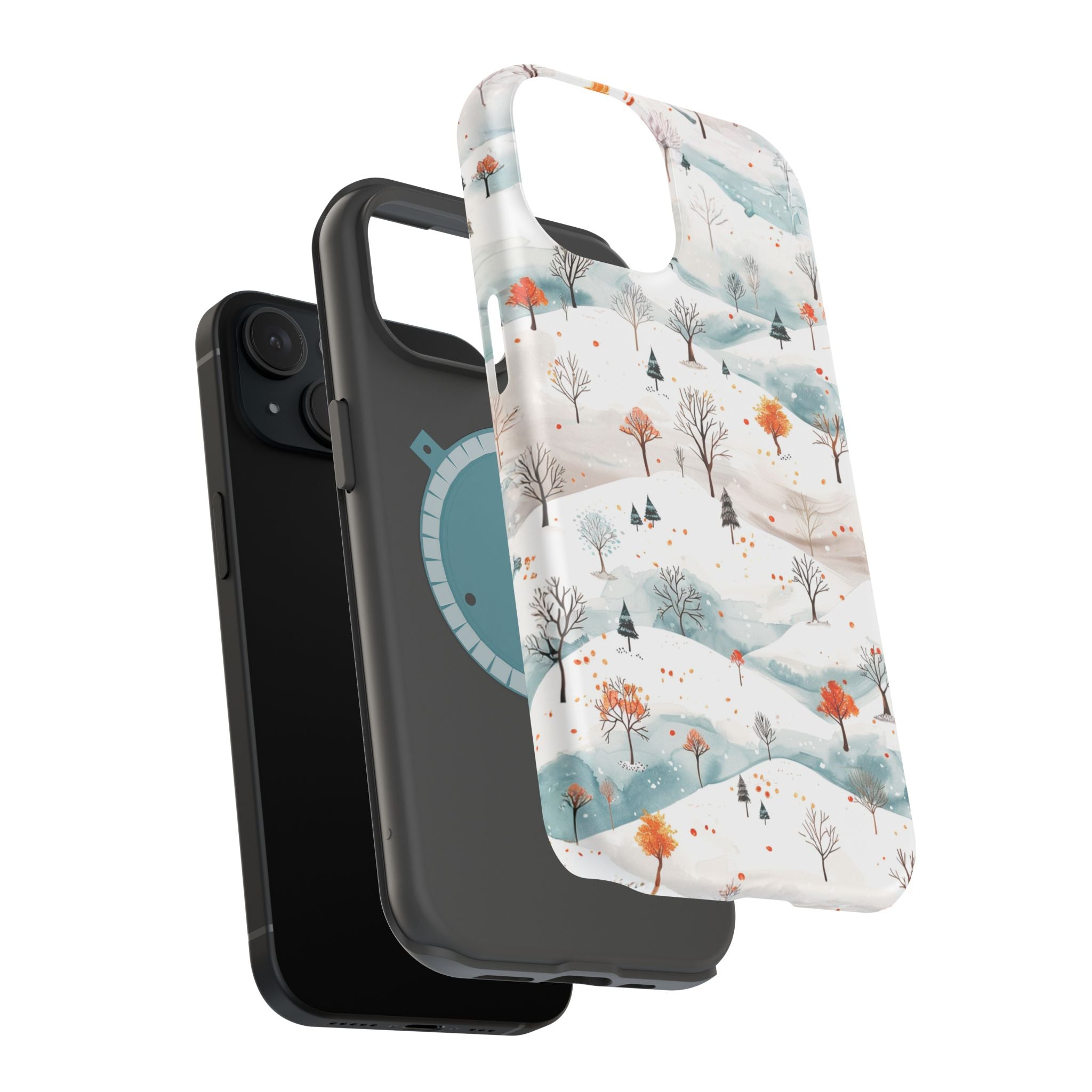 Winter Woodland Magnetic Phone Case — Impact-Resistant MagSafe-Compatible