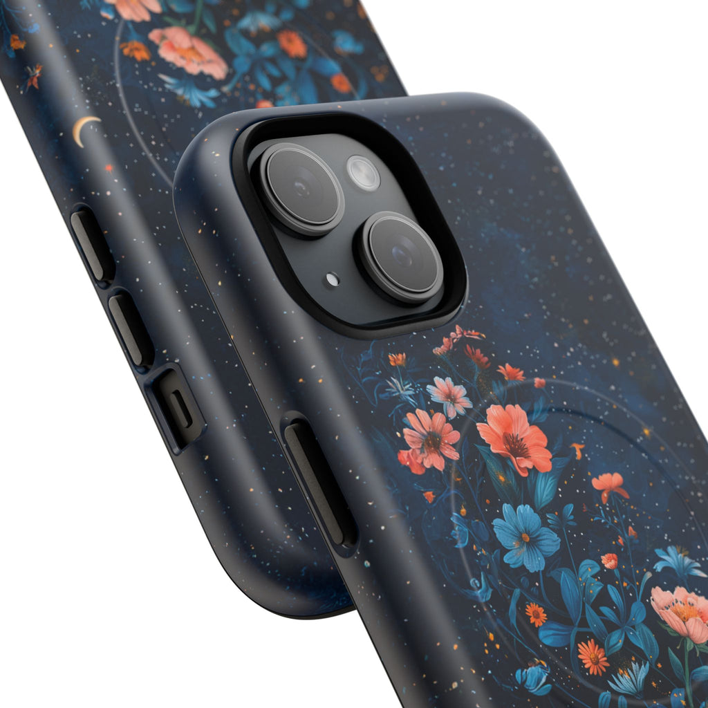 Floral Night Sky Tough Magnetic Phone Case