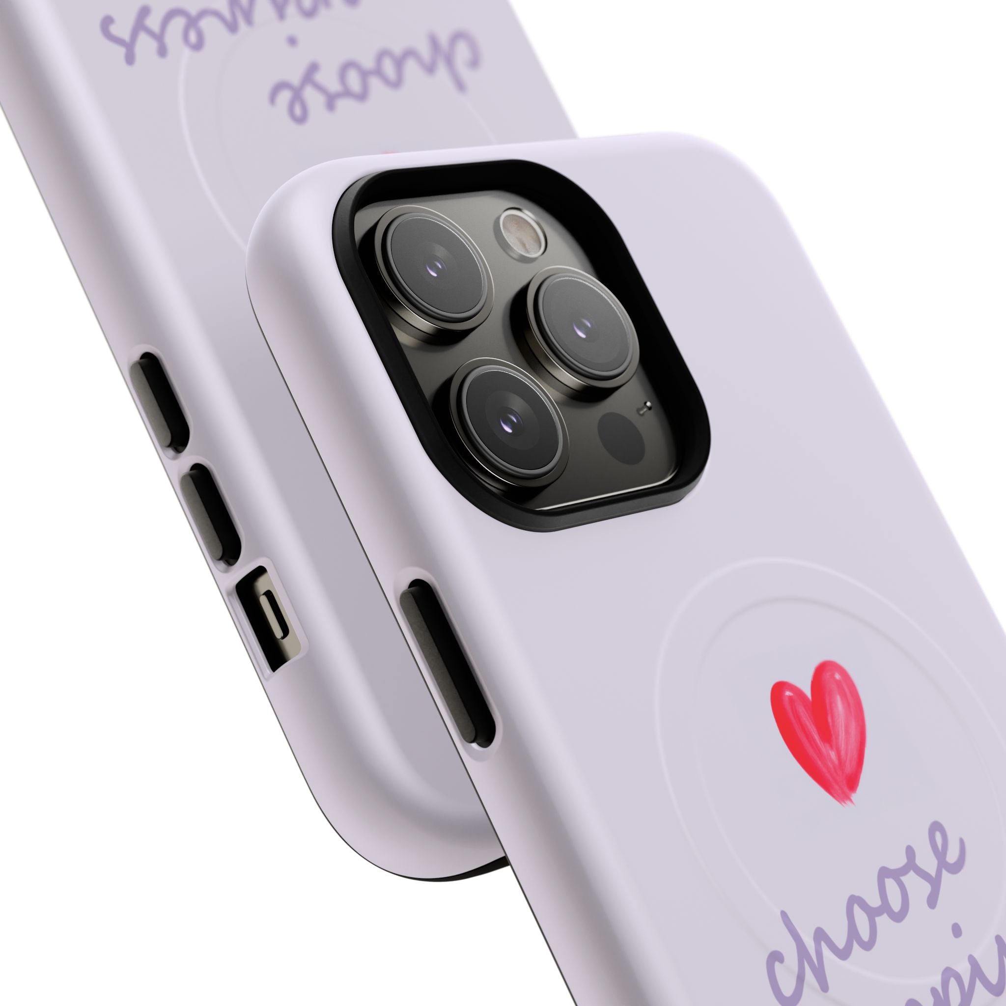 Tough Magnetic Case — "Choose Happiness" Heart Phone Cover