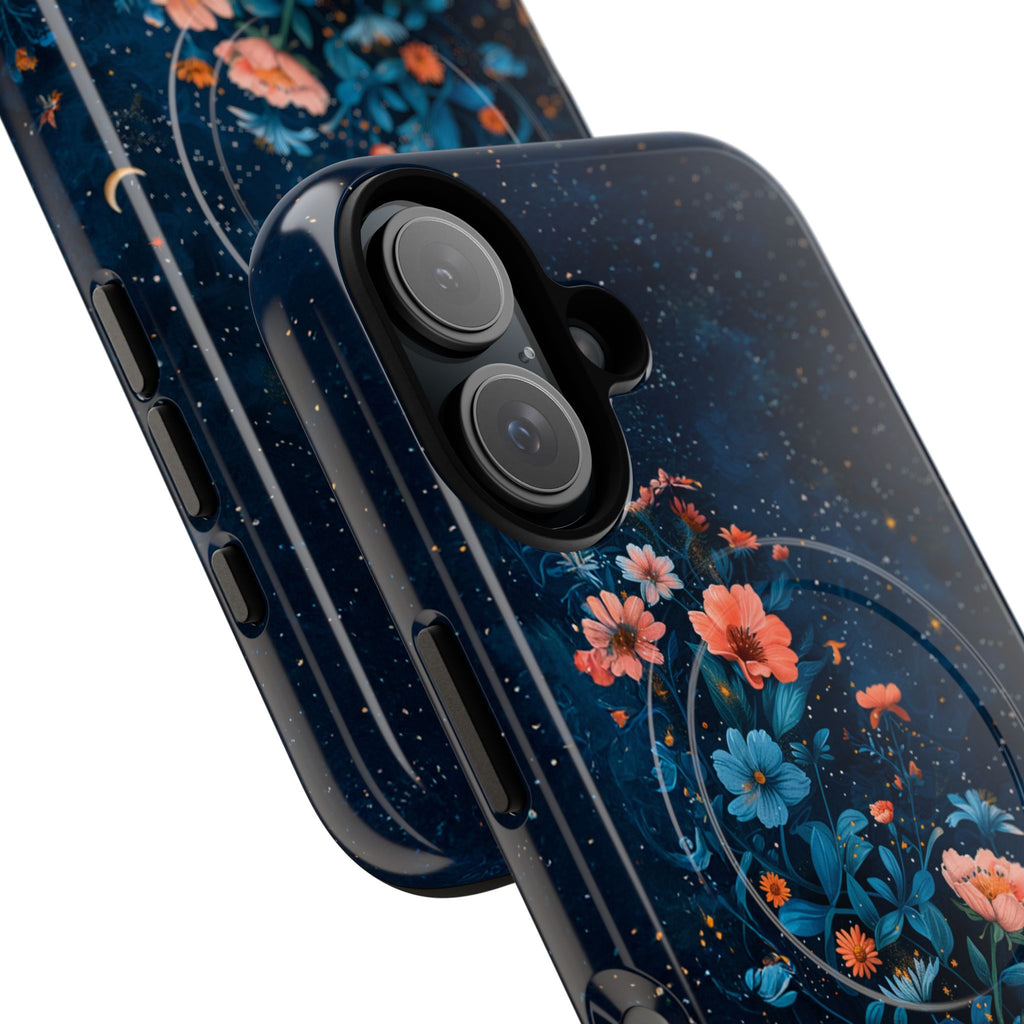 Floral Night Sky Tough Magnetic Phone Case