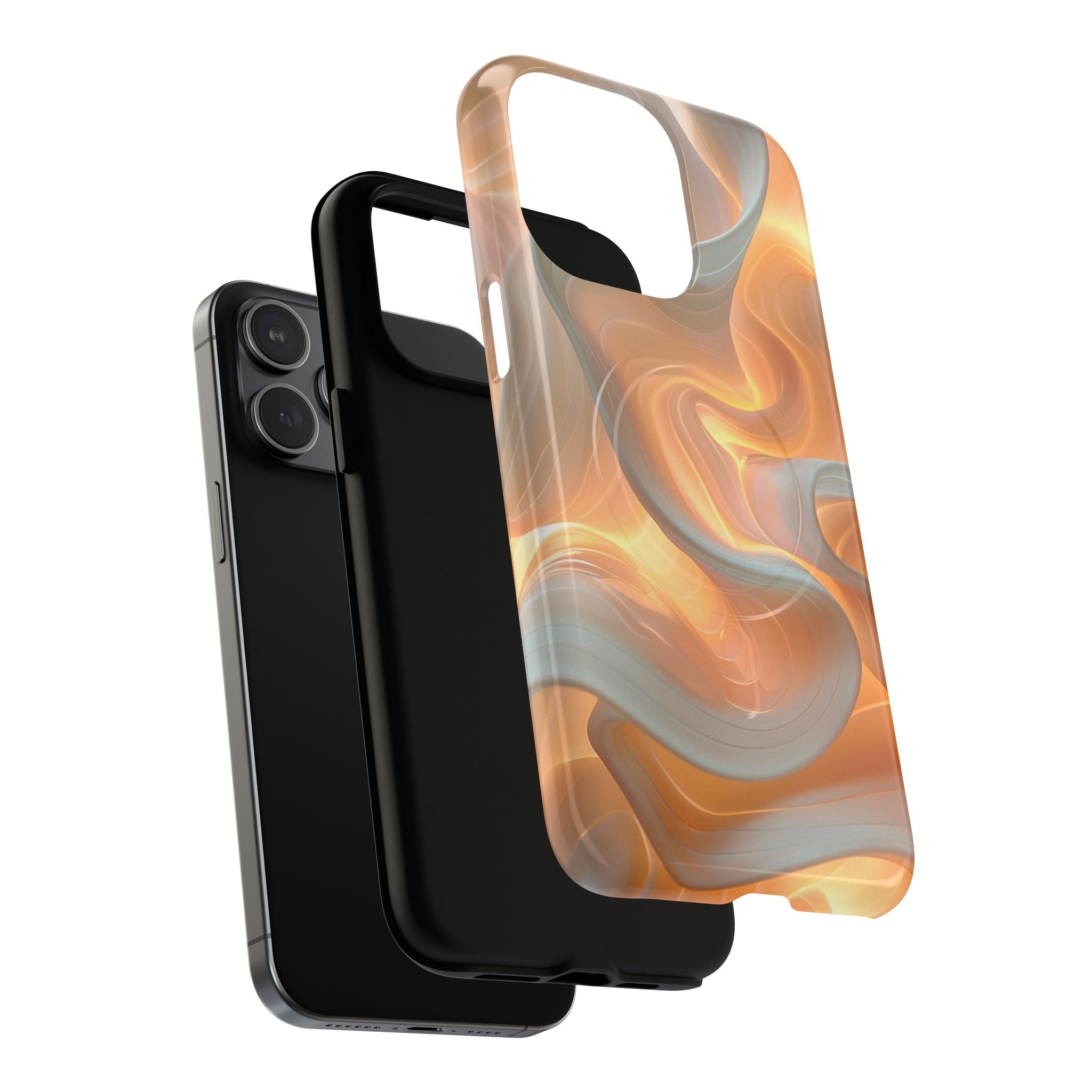 Marbled Amber Swirl Tough Magnetic Case