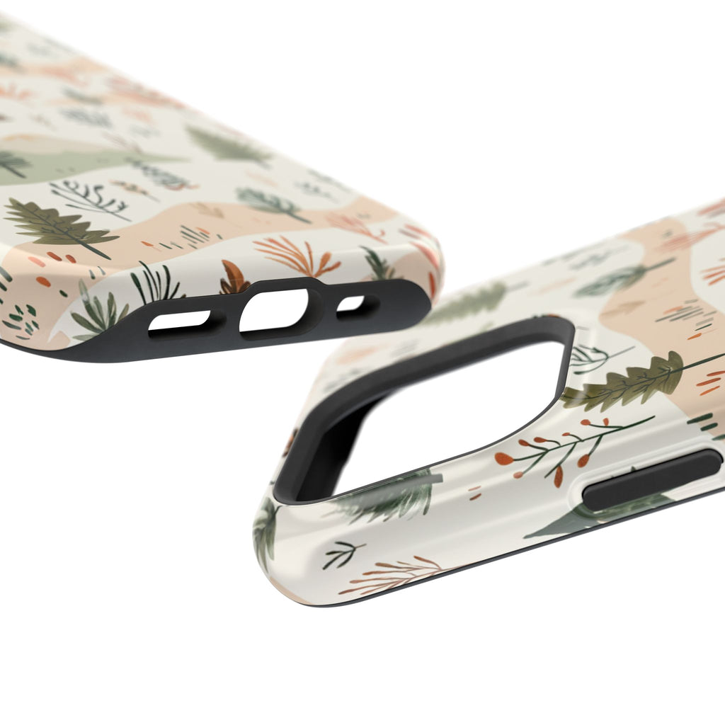 Magnetic Impact-Resistant Phone Case — Woodland Trees Pattern