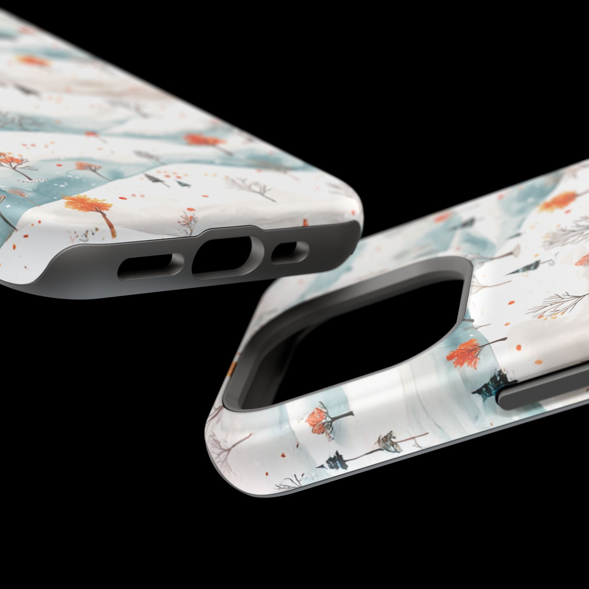 Winter Woodland Magnetic Phone Case — Impact-Resistant MagSafe-Compatible