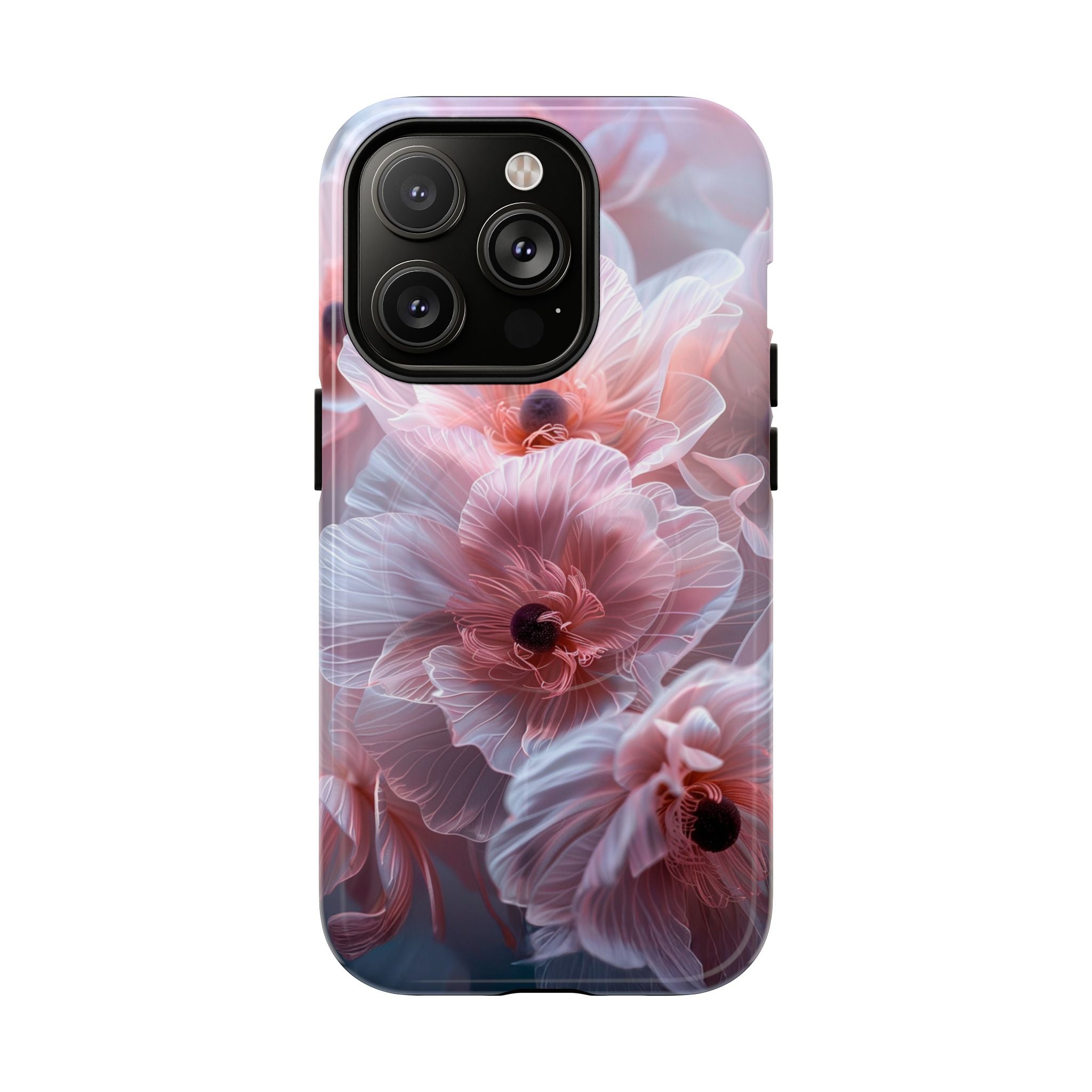 Floral Dream Tough Magnetic Phone Case — Pink Soft Petal Design
