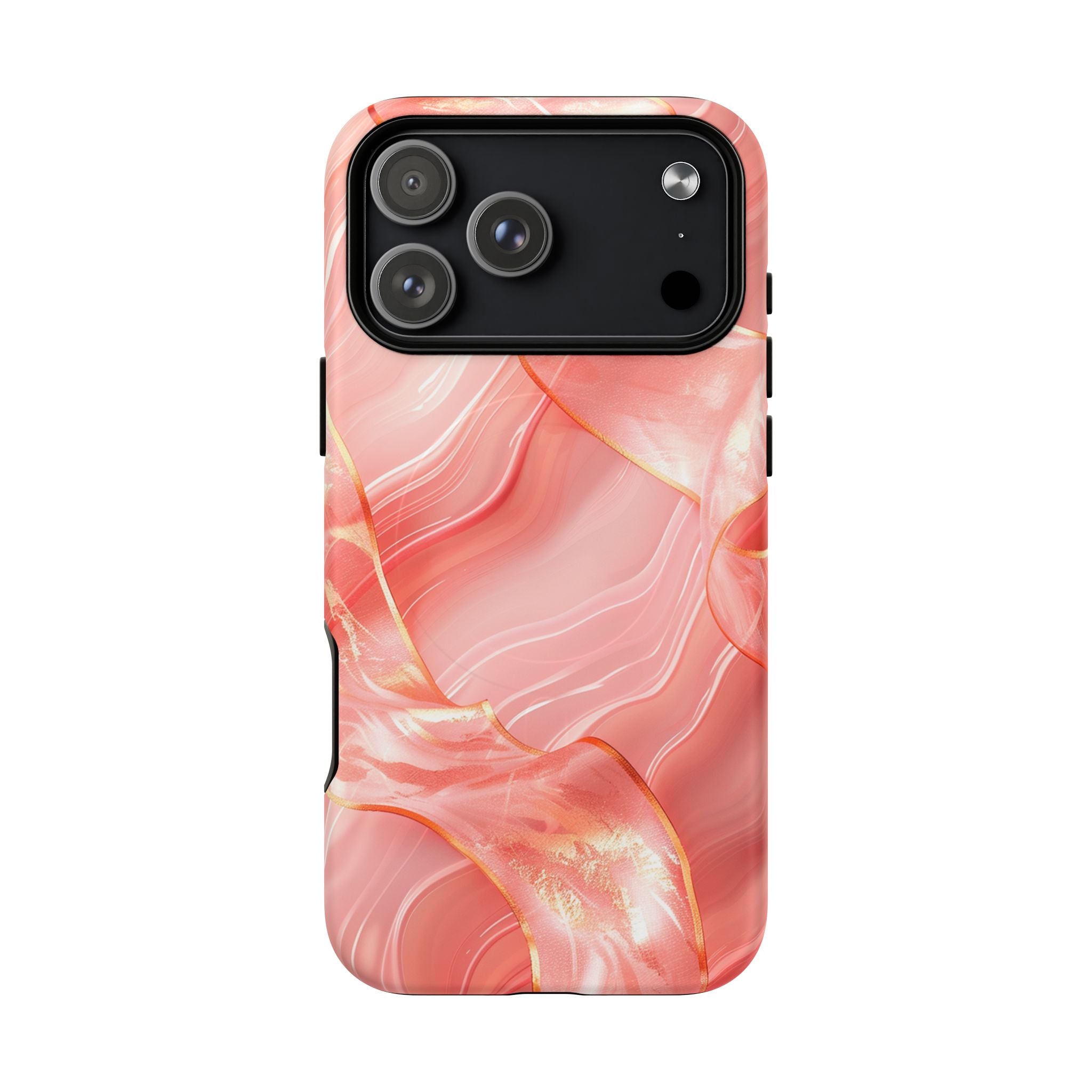 Pink Marble Magnetic Phone Case — Tough Protective iPhone Cover