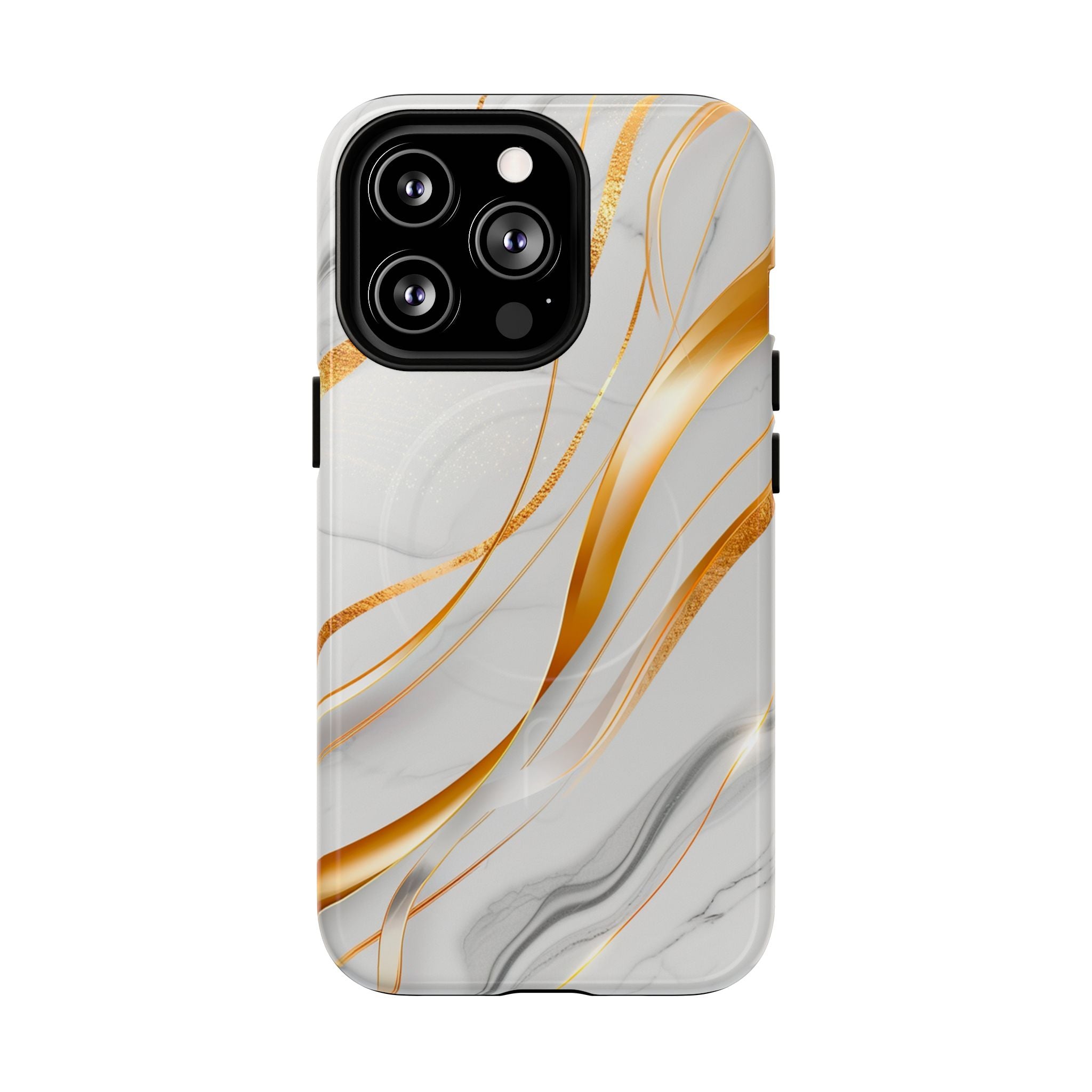 Marble Gold Wave Tough Magnetic Phone Case