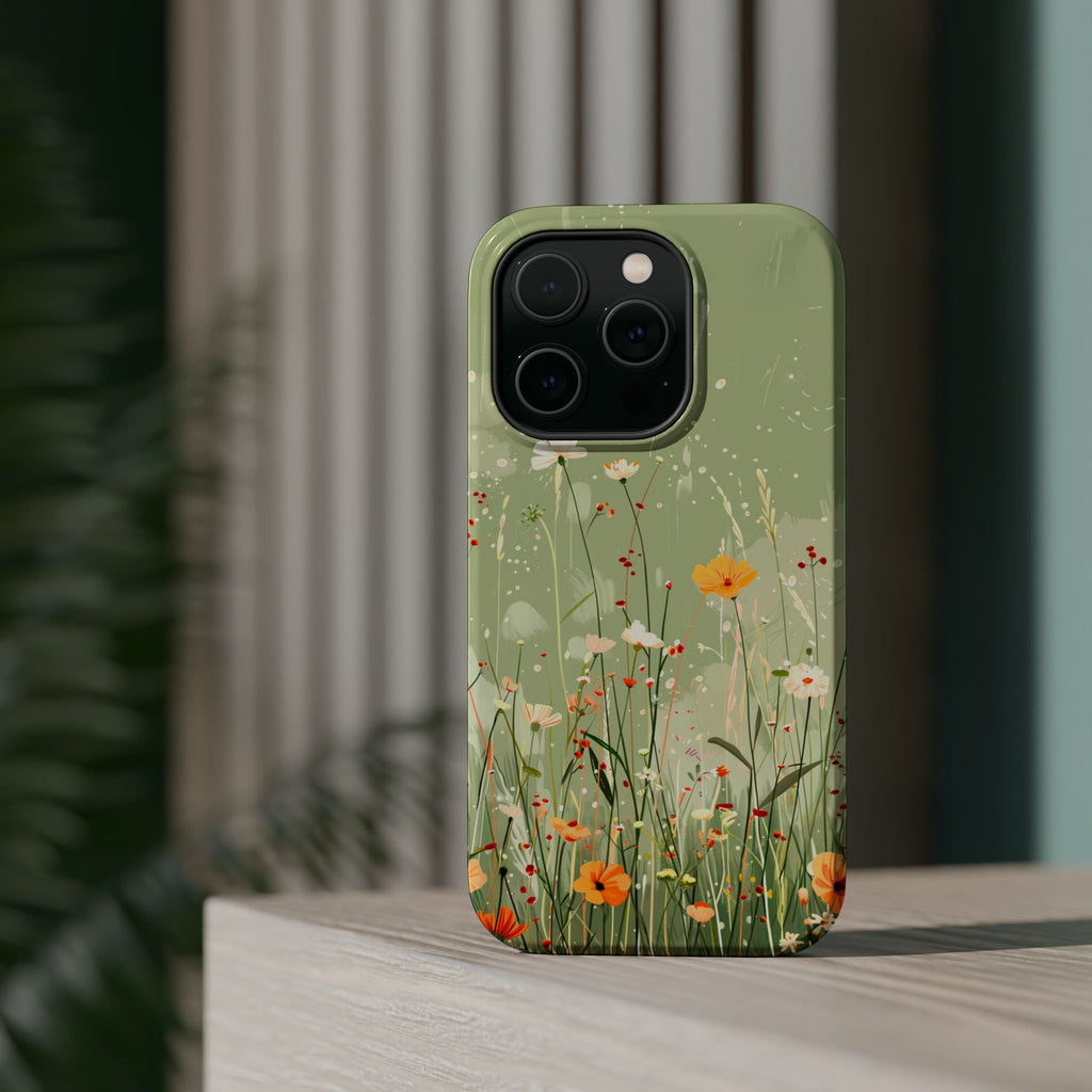 Floral Meadow Magnetic Impact-Resistant Phone Case