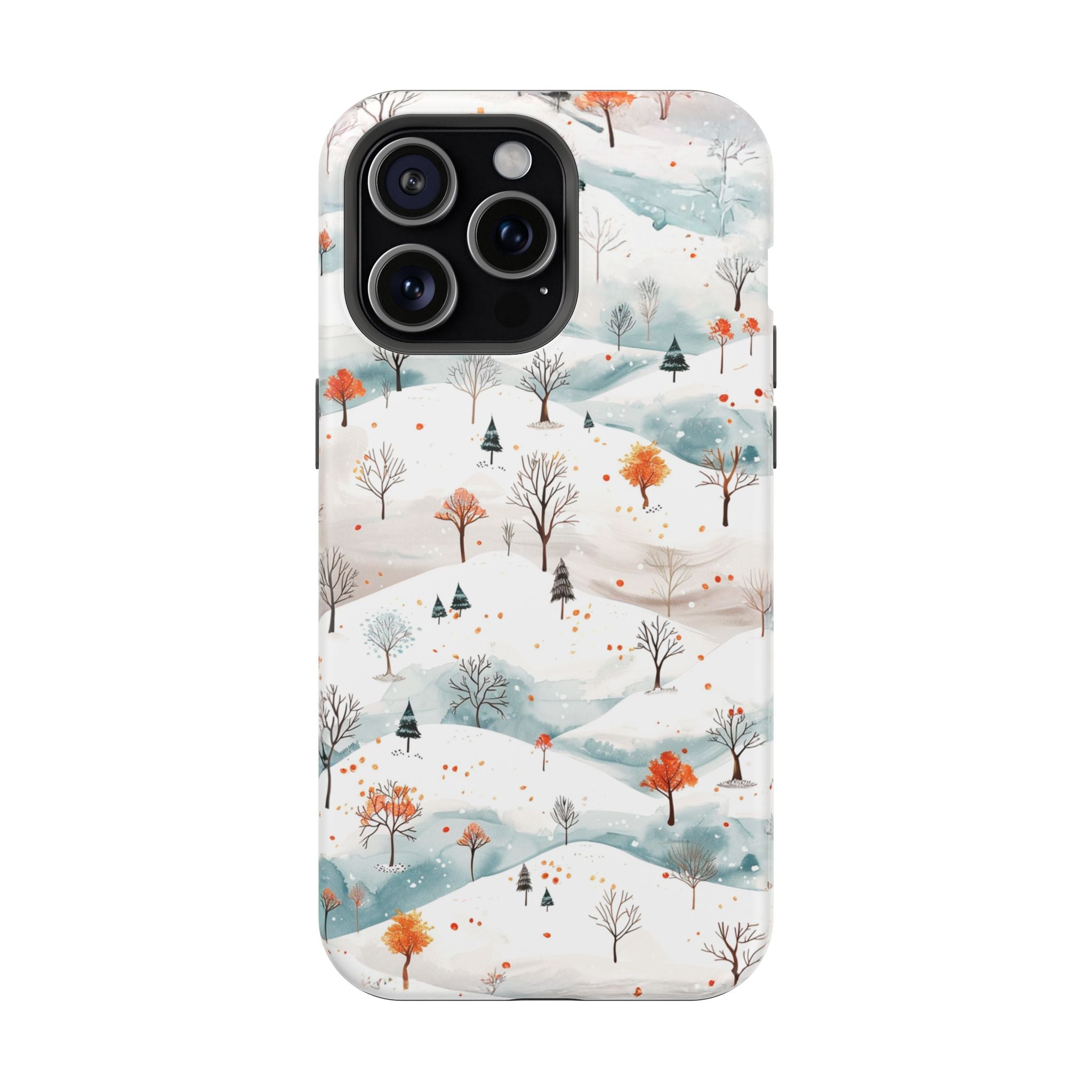 Winter Woodland Magnetic Phone Case — Impact-Resistant MagSafe-Compatible
