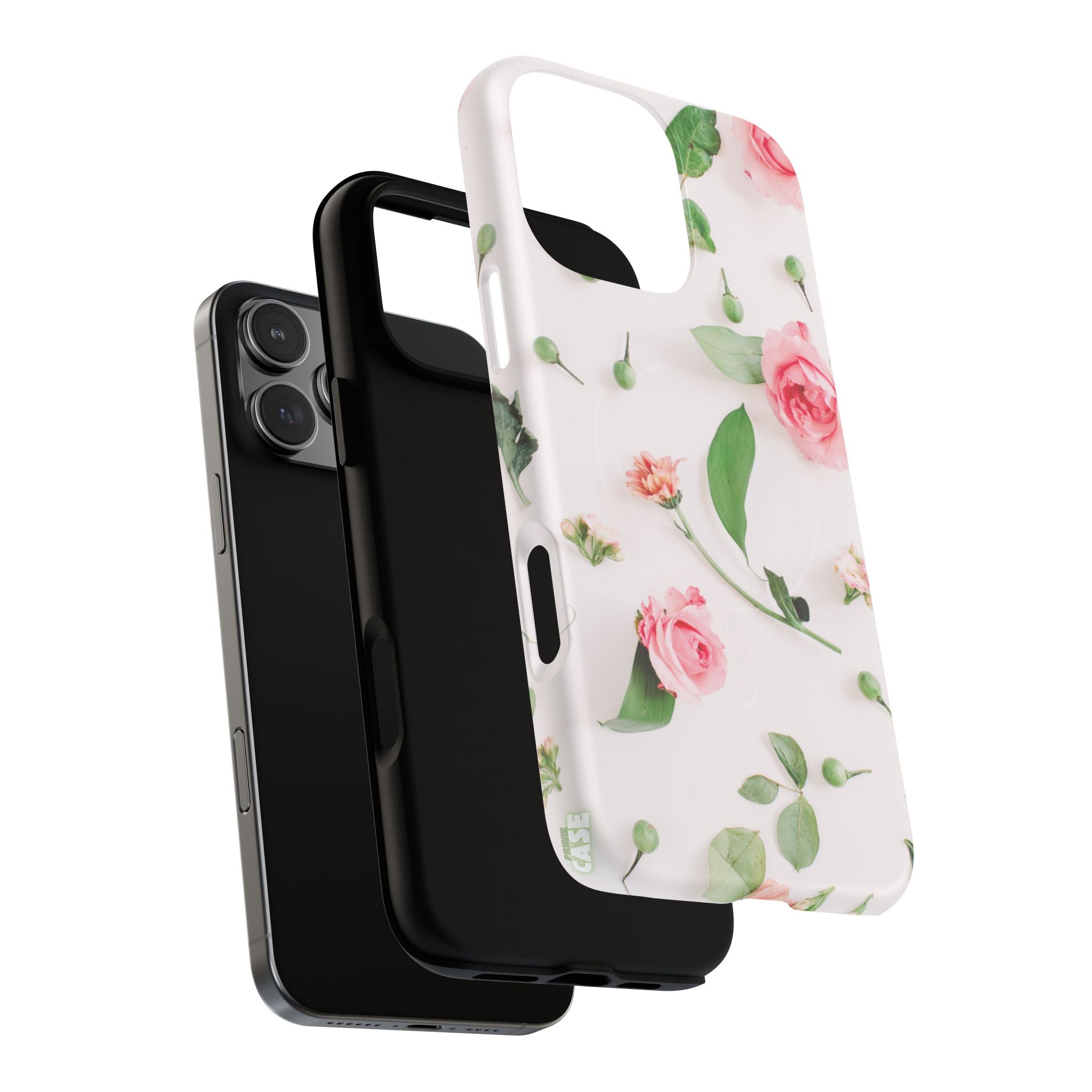 Floral Rose Tough Magnetic Phone Case