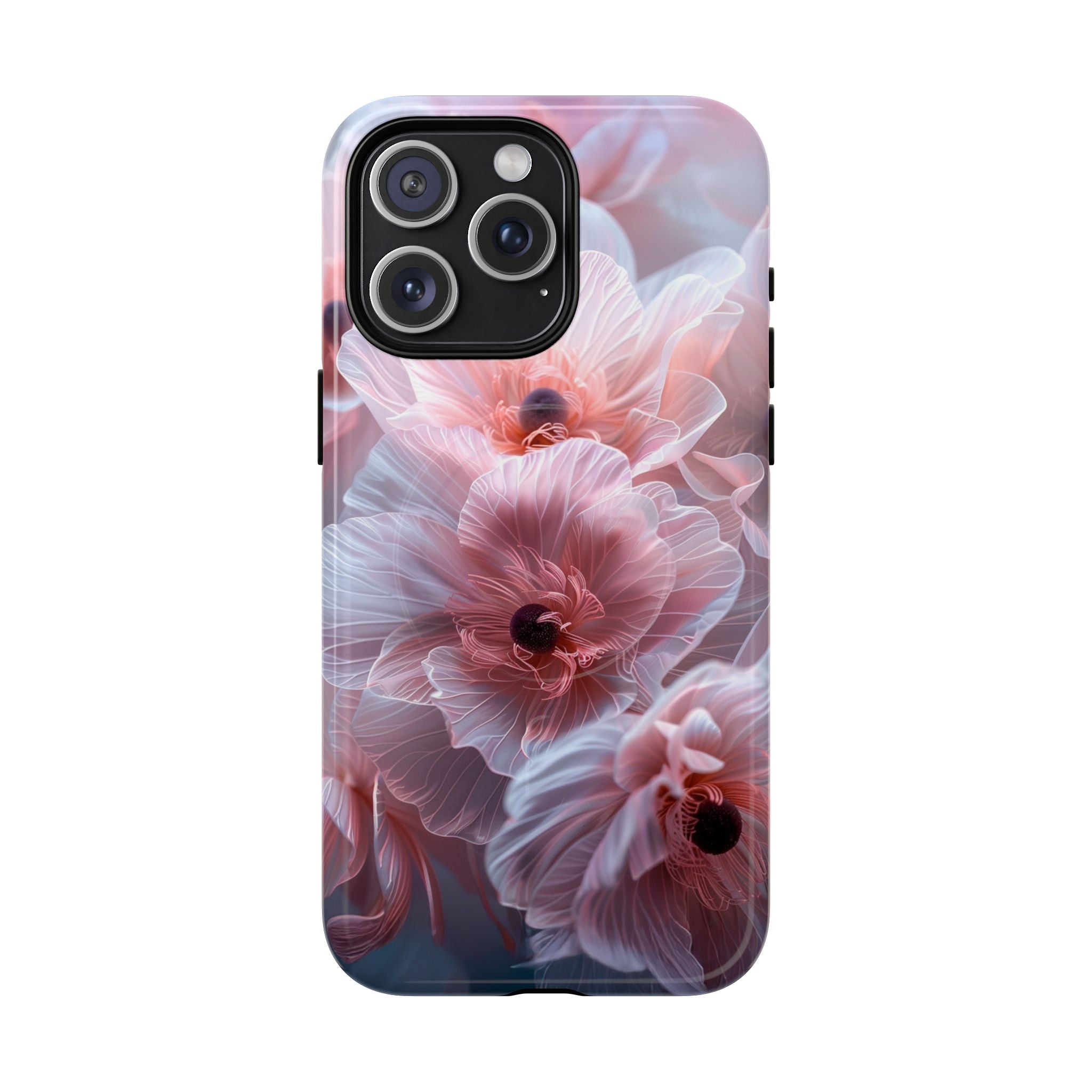 Floral Dream Tough Magnetic Phone Case — Pink Soft Petal Design