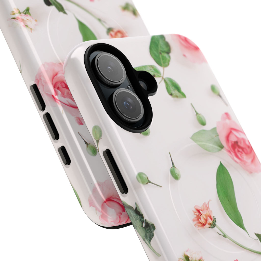 Floral Rose Tough Magnetic Phone Case